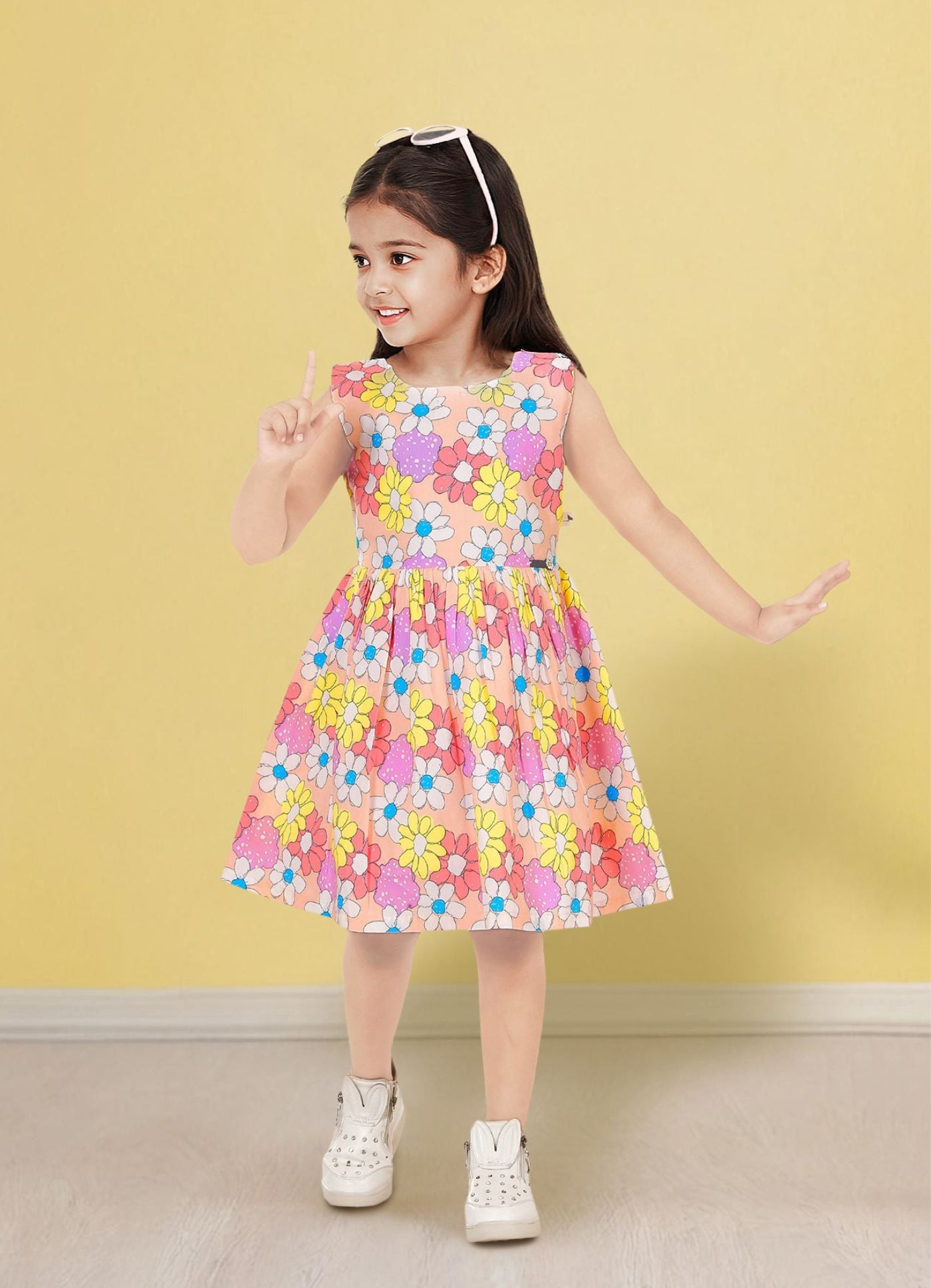 Durable Solid Color Frock