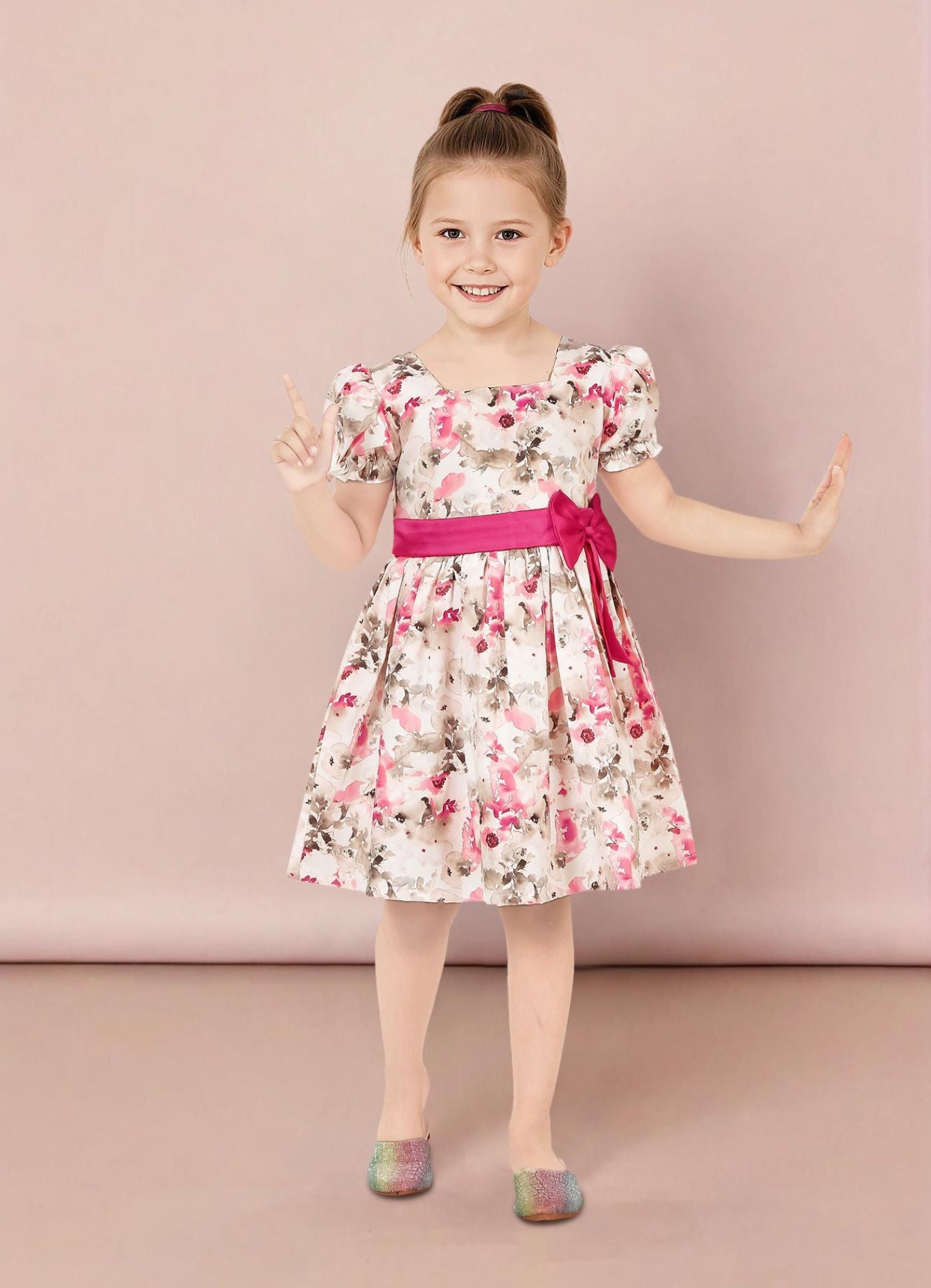 Charming Digital Print Frock