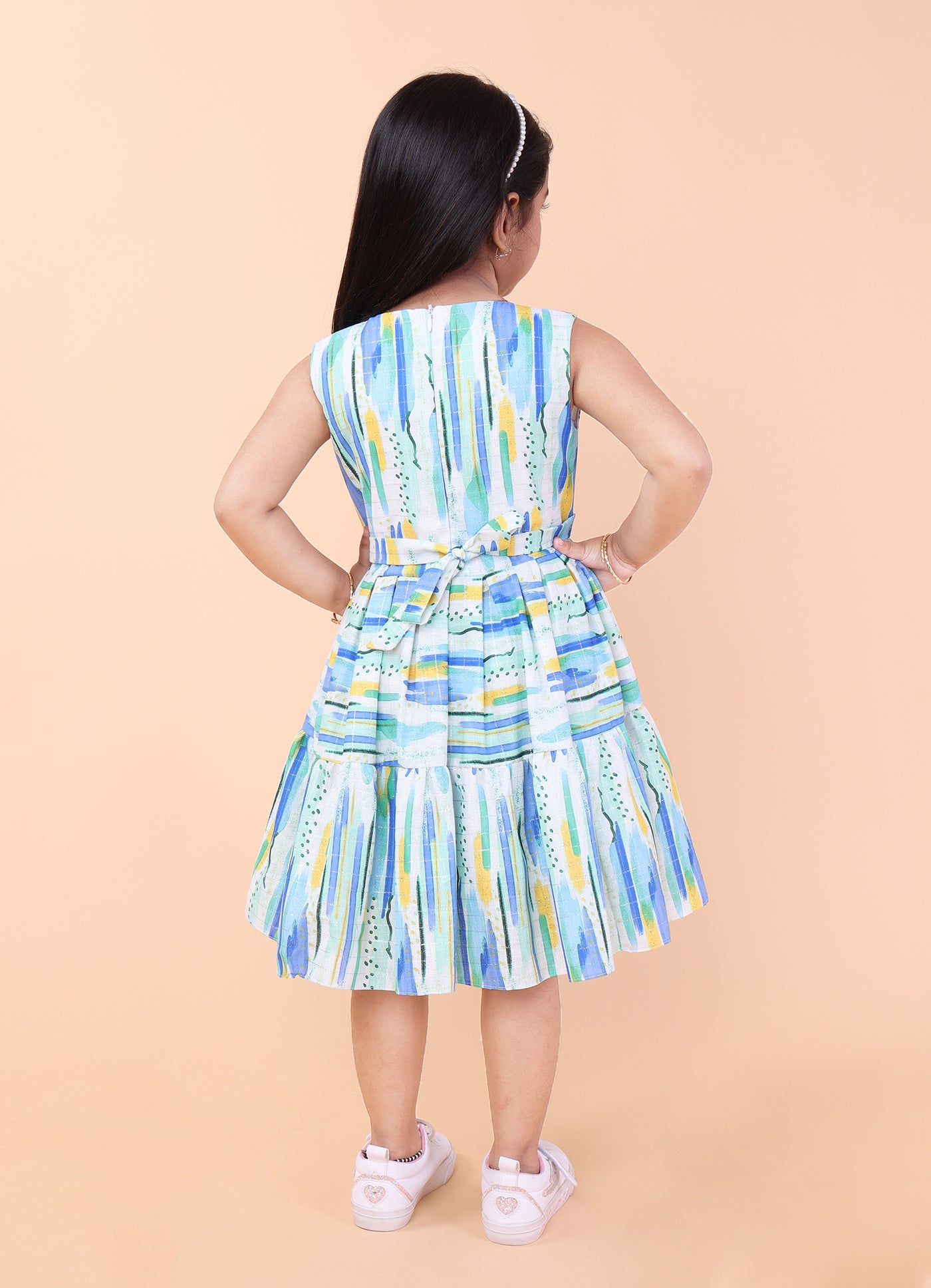 Abstract Print Dress