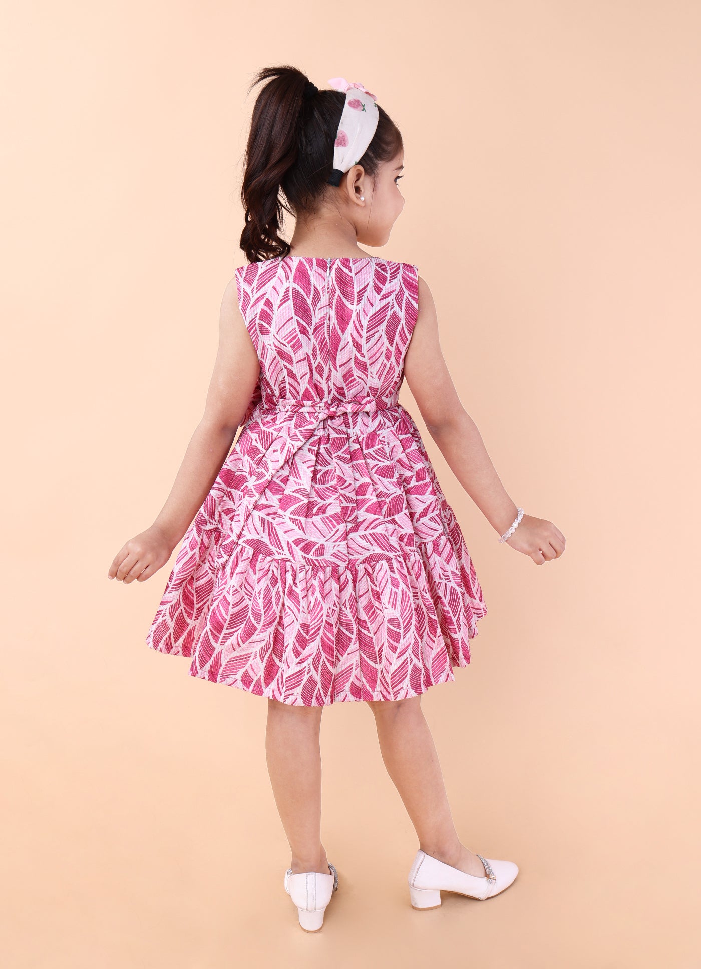 Abstract Print Party Dress
