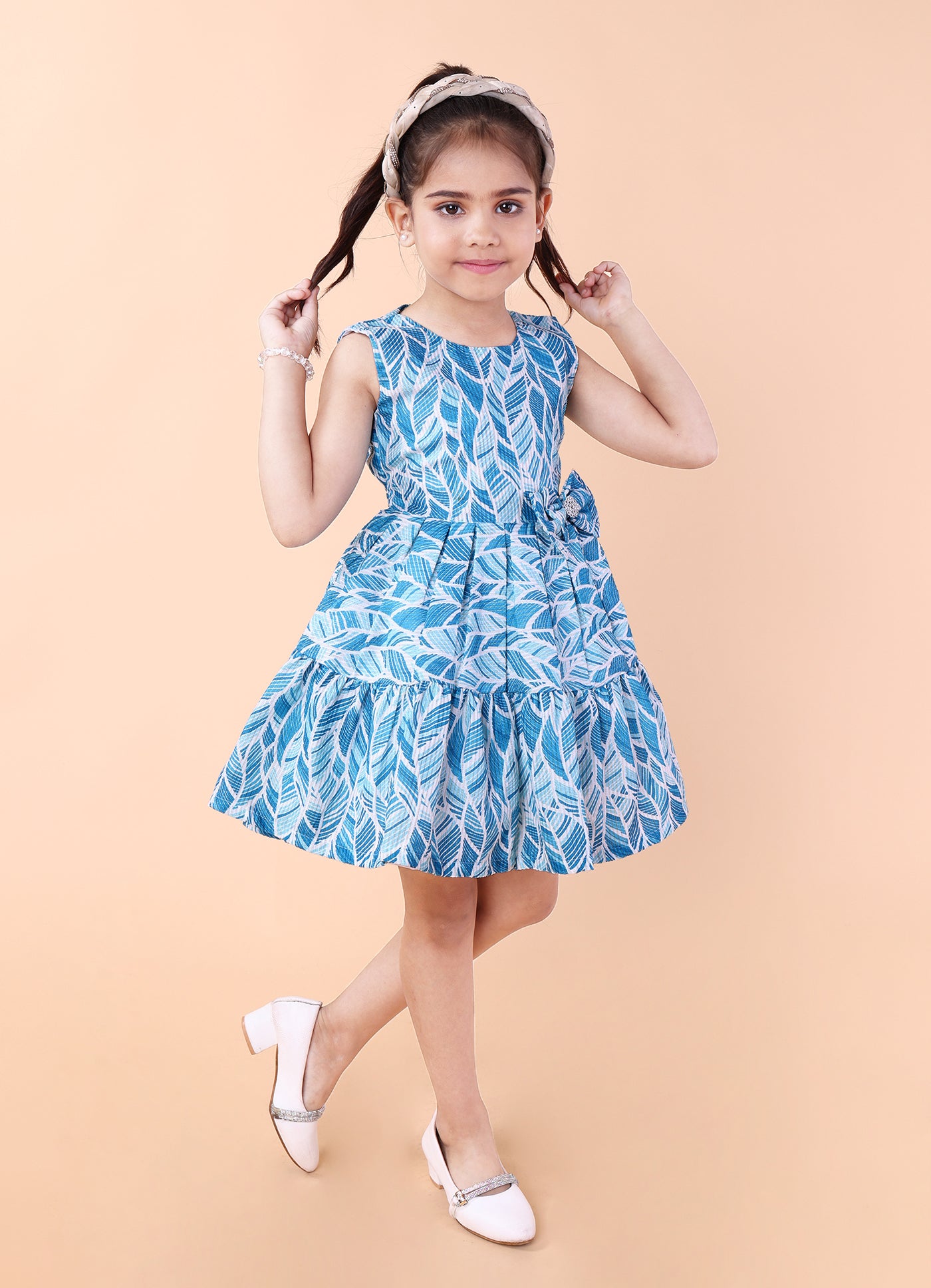 Abstract Print Party Dress