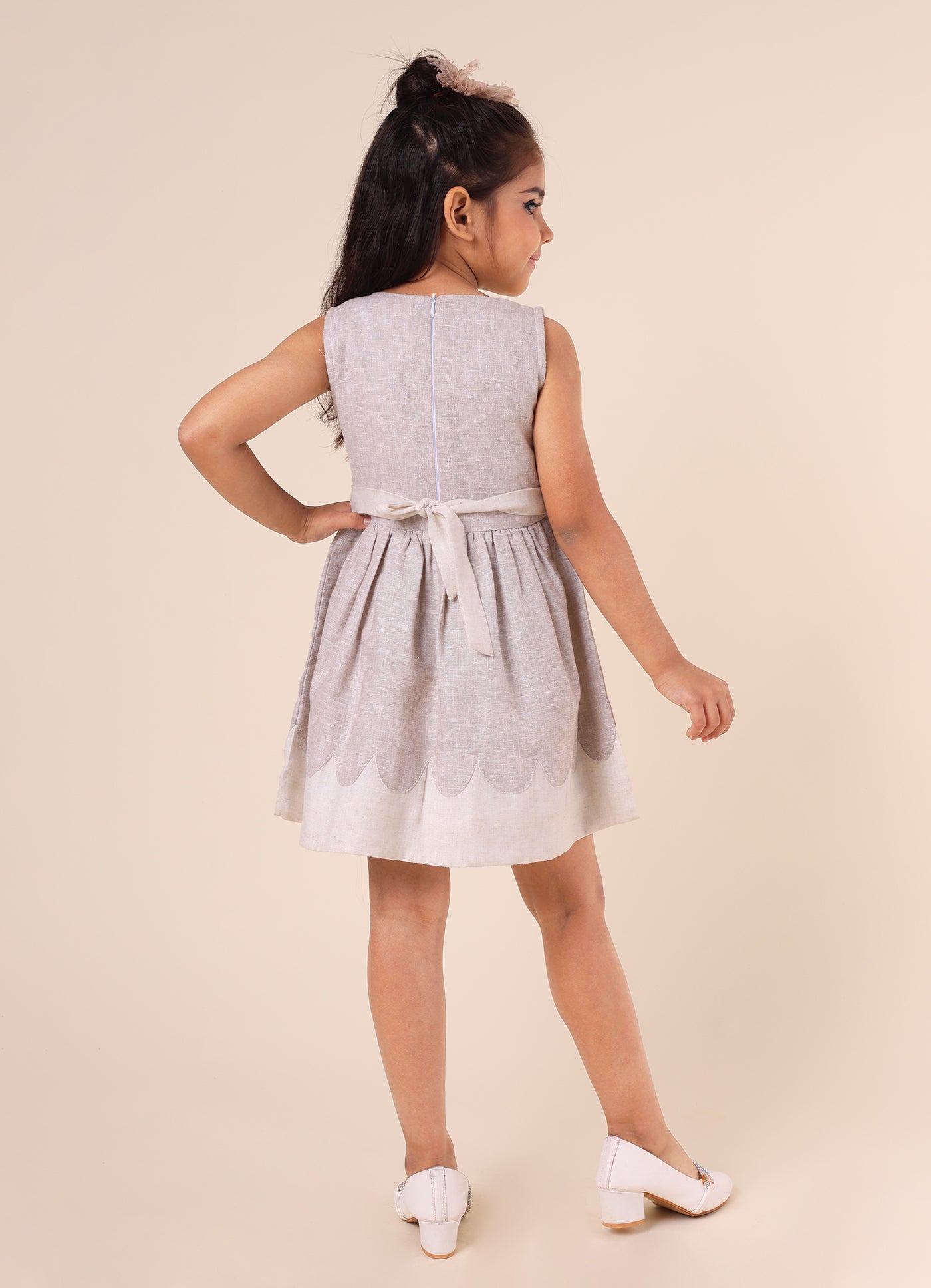Linen Embroidery Dress
