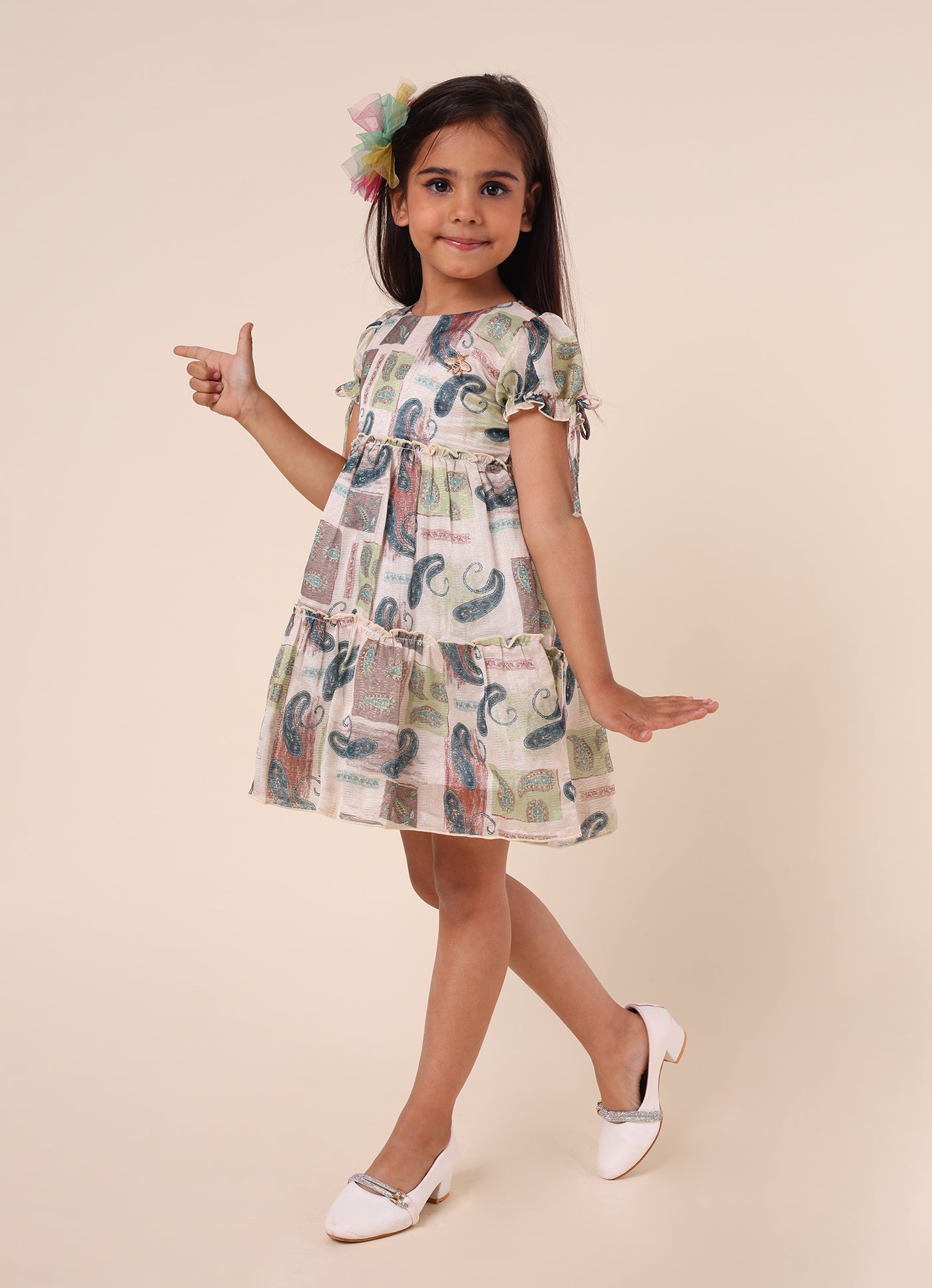 Printed Chiffon Dress
