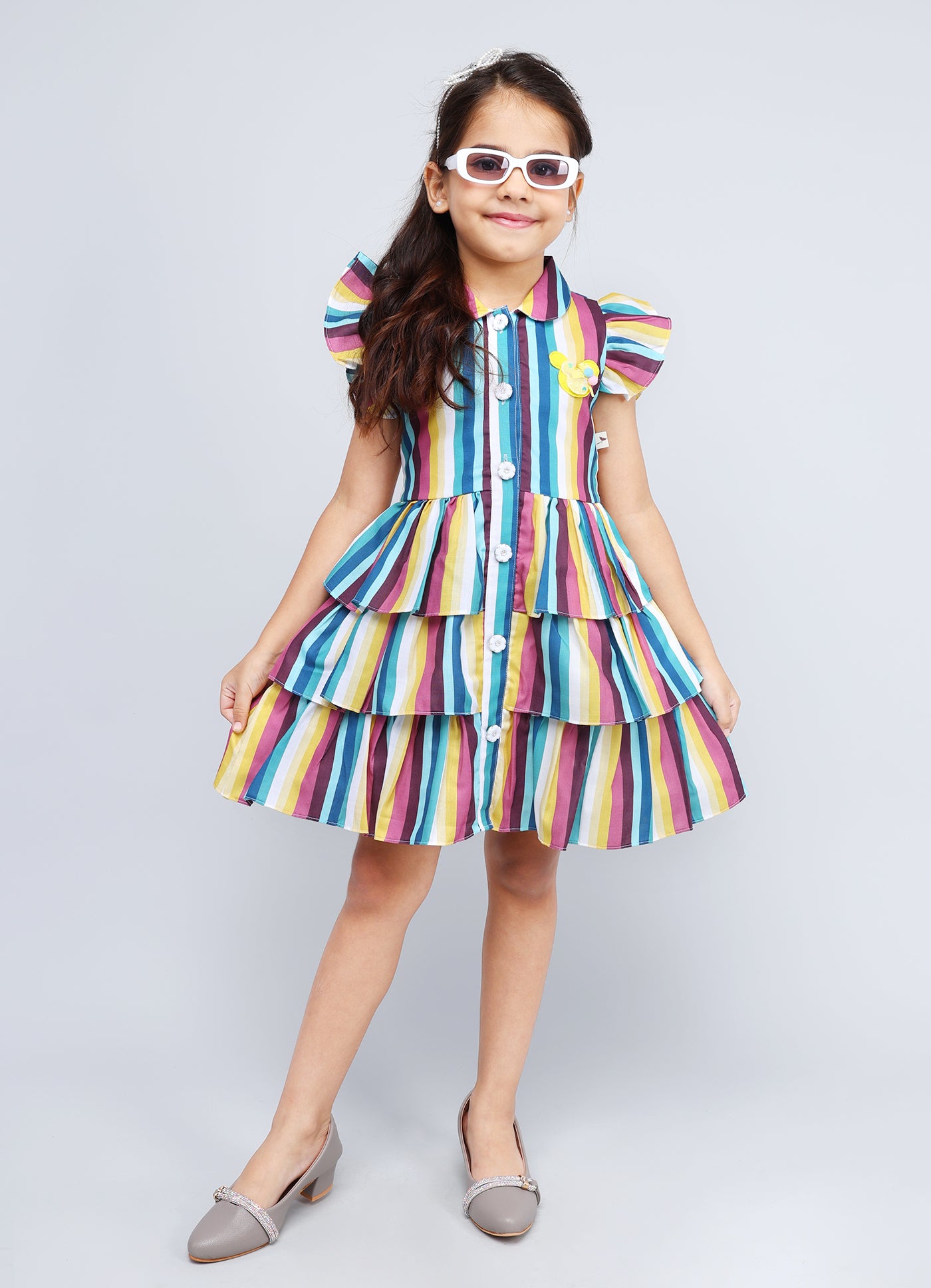Stylish Collar Frock