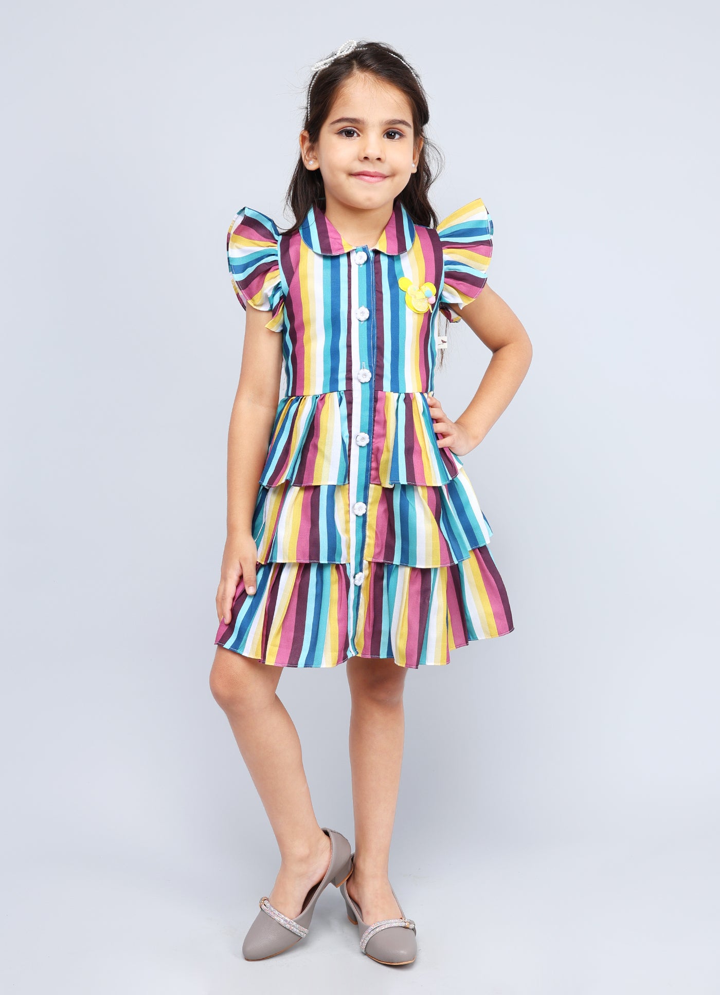 Stylish Collar Frock