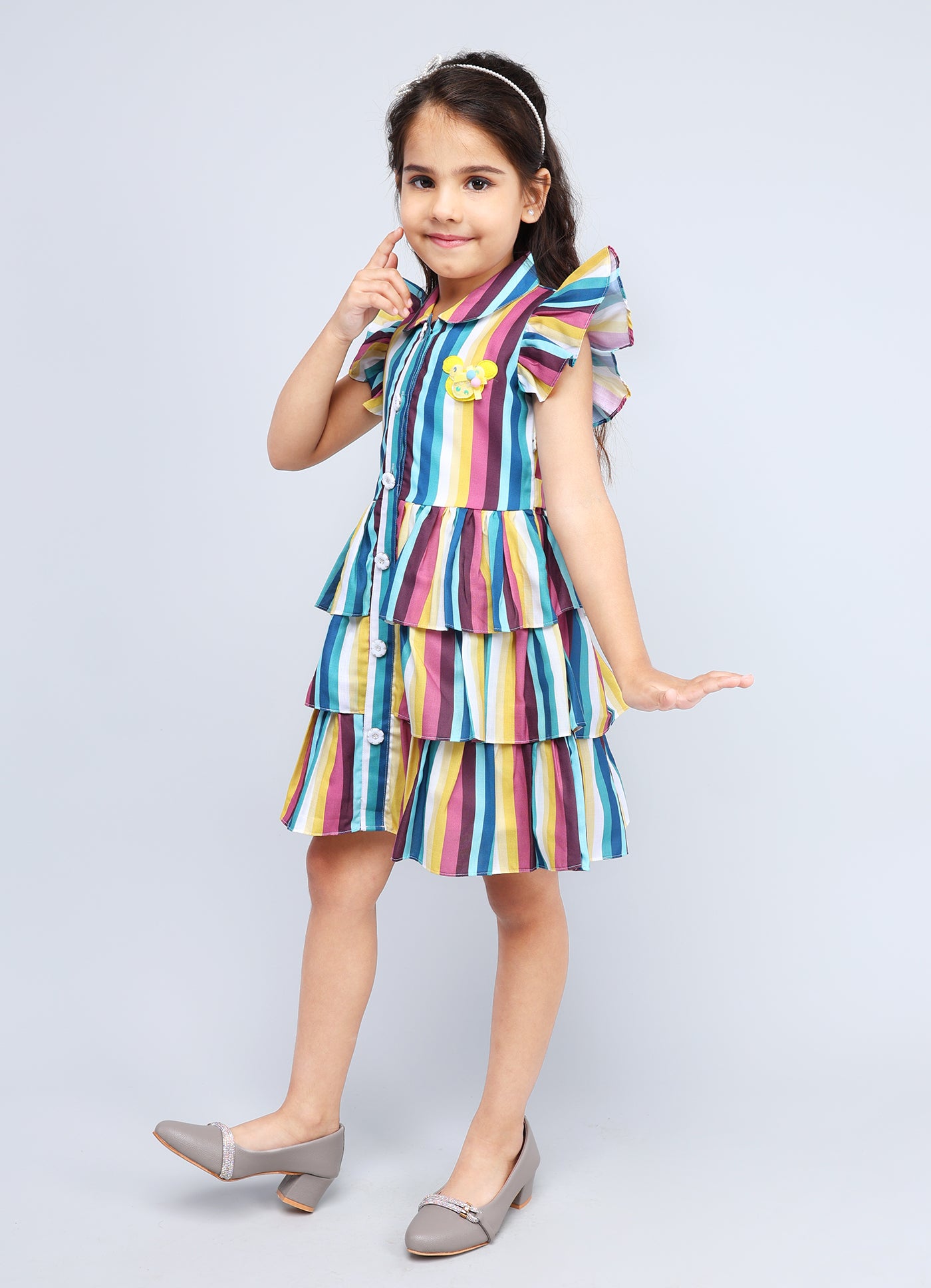 Stylish Collar Frock
