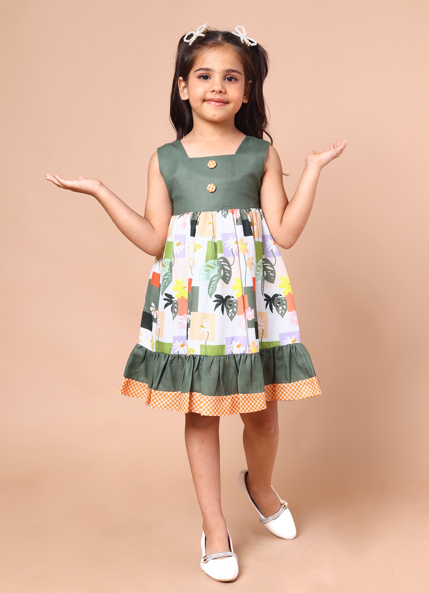 Patchwork Printed Dress