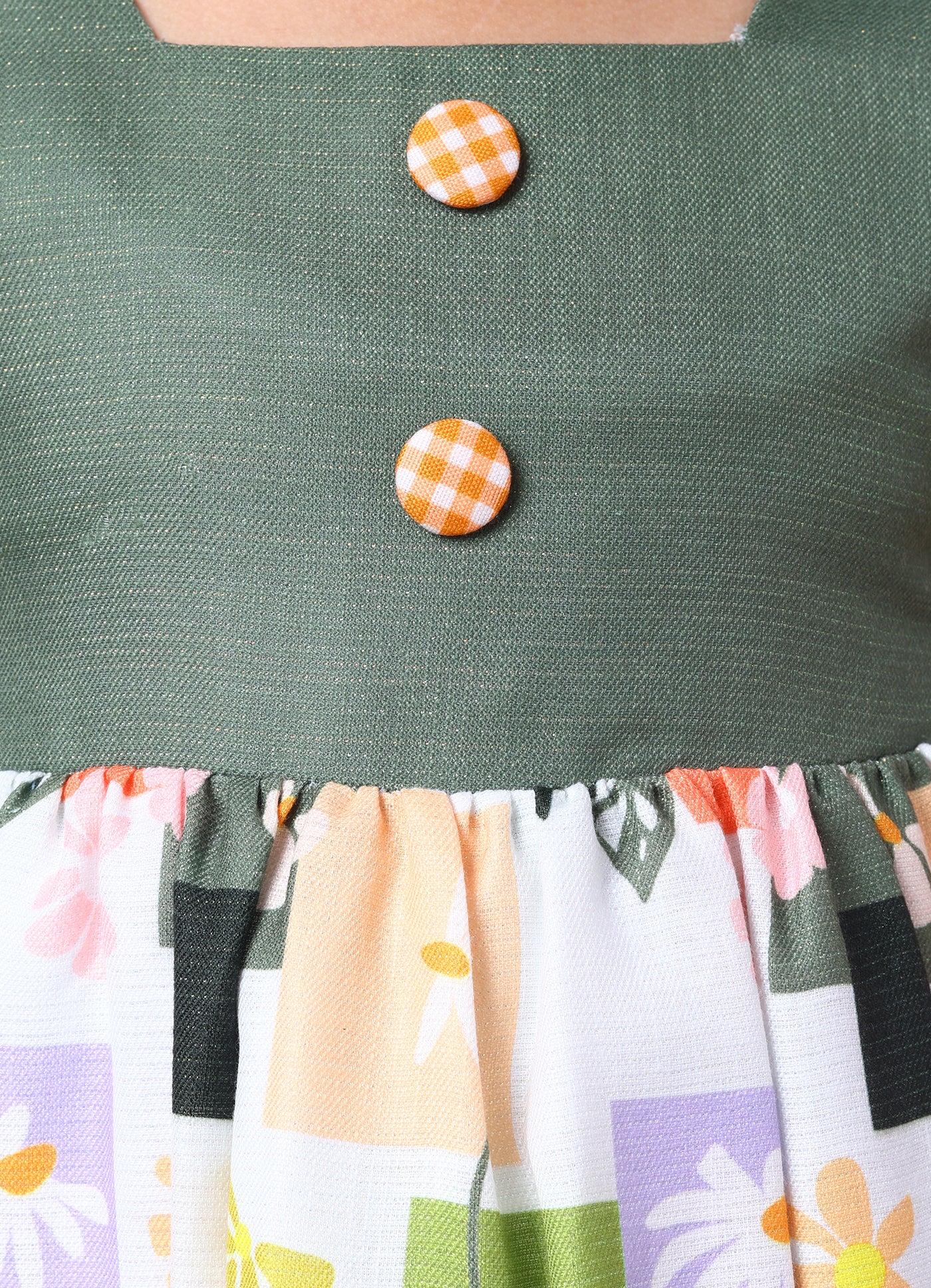 Patchwork Printed Dress
