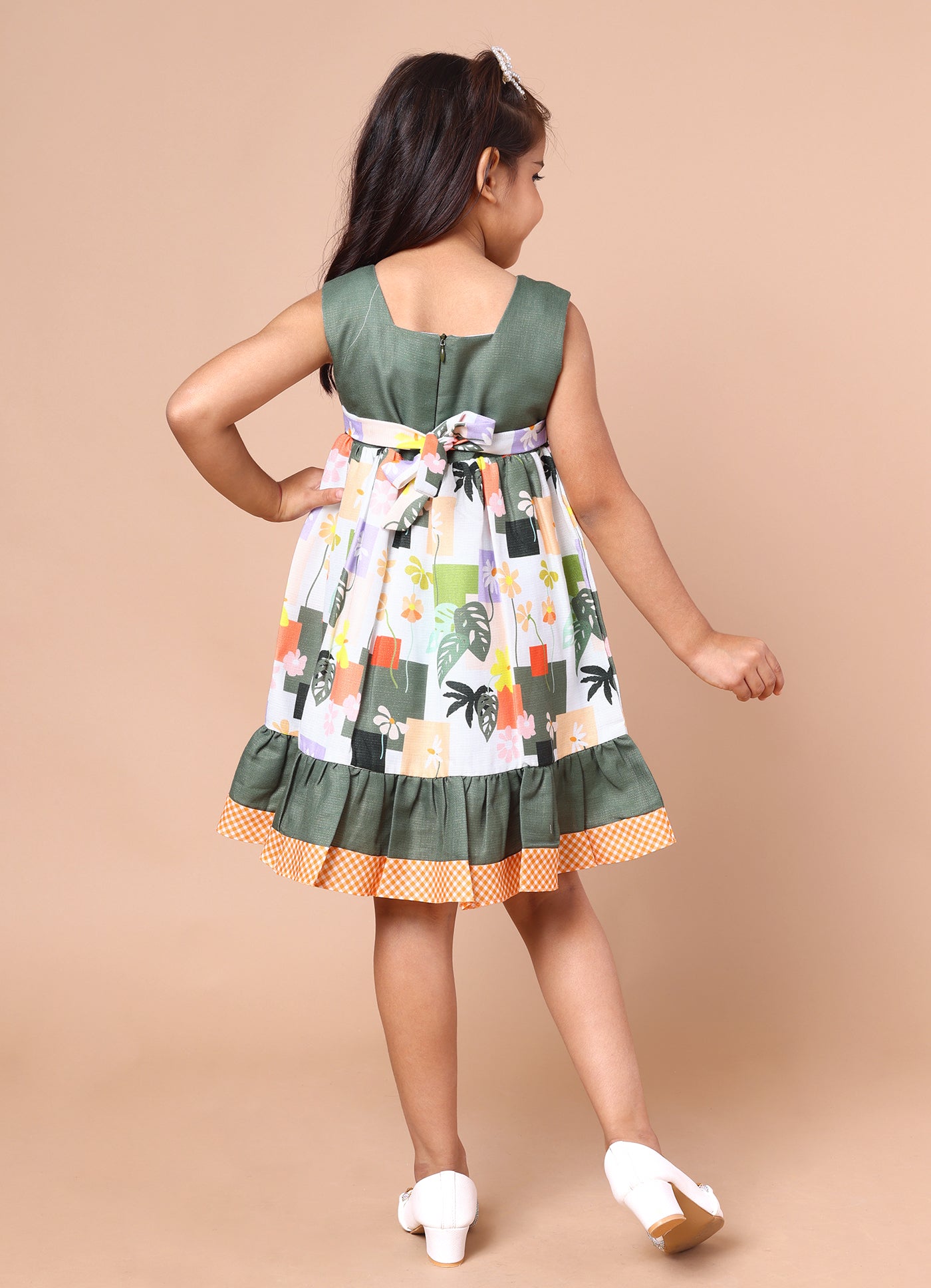 Patchwork Printed Dress