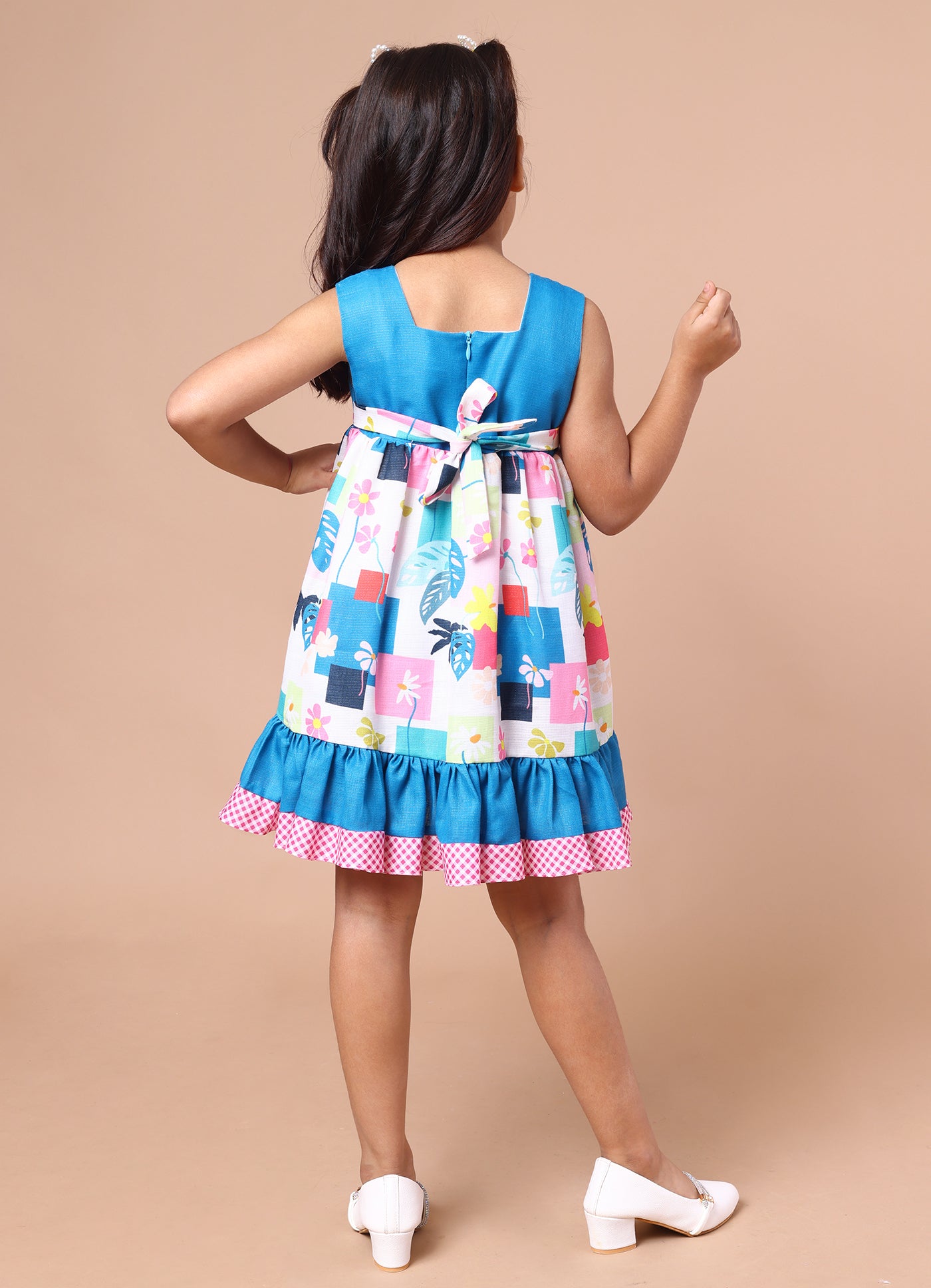 Patchwork Printed Dress