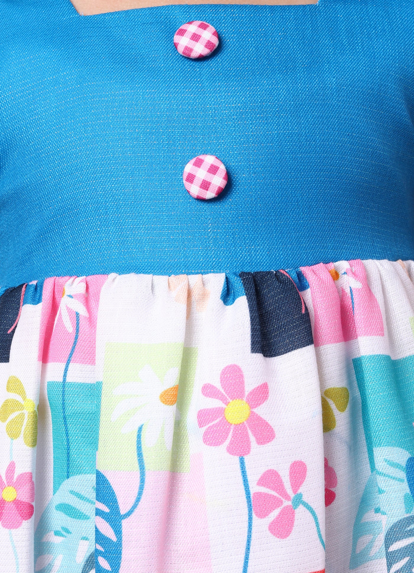 Patchwork Printed Dress