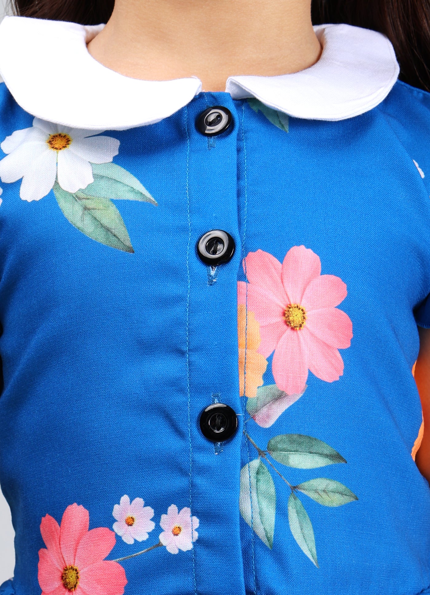 Linen Classic Print Dress