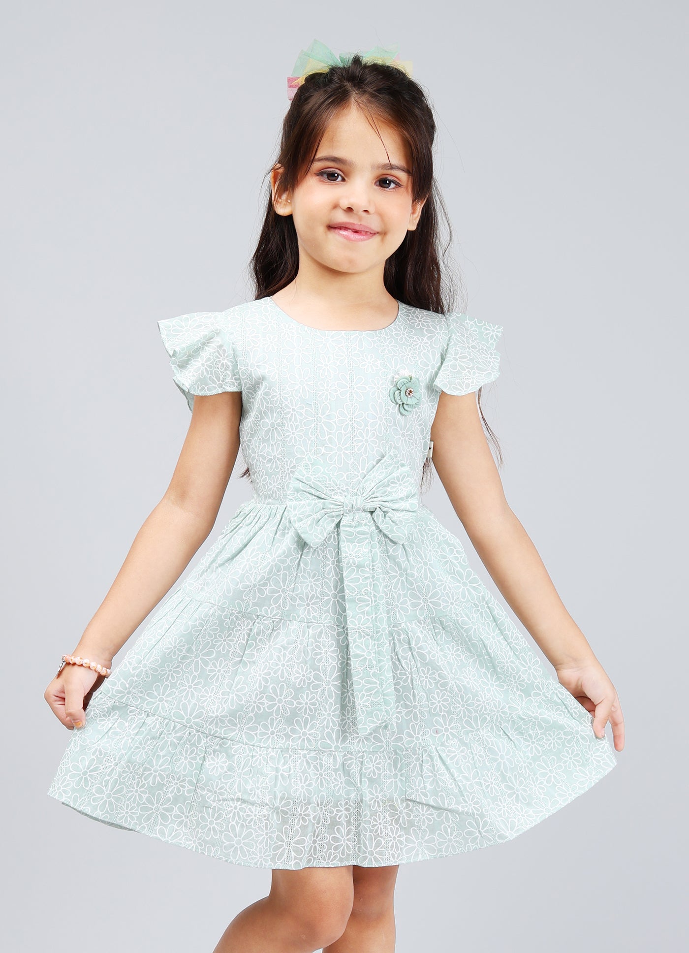 Lino Print Delight Frock