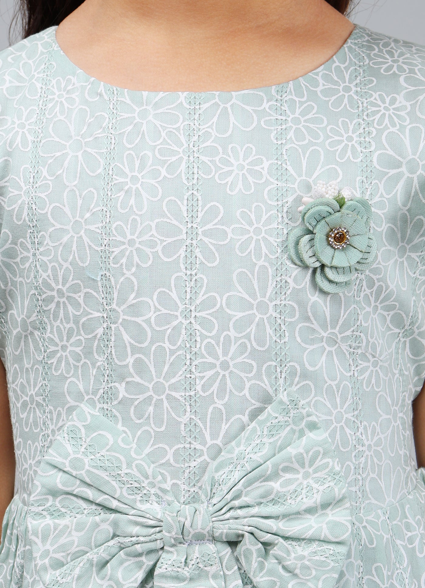 Lino Print Delight Frock