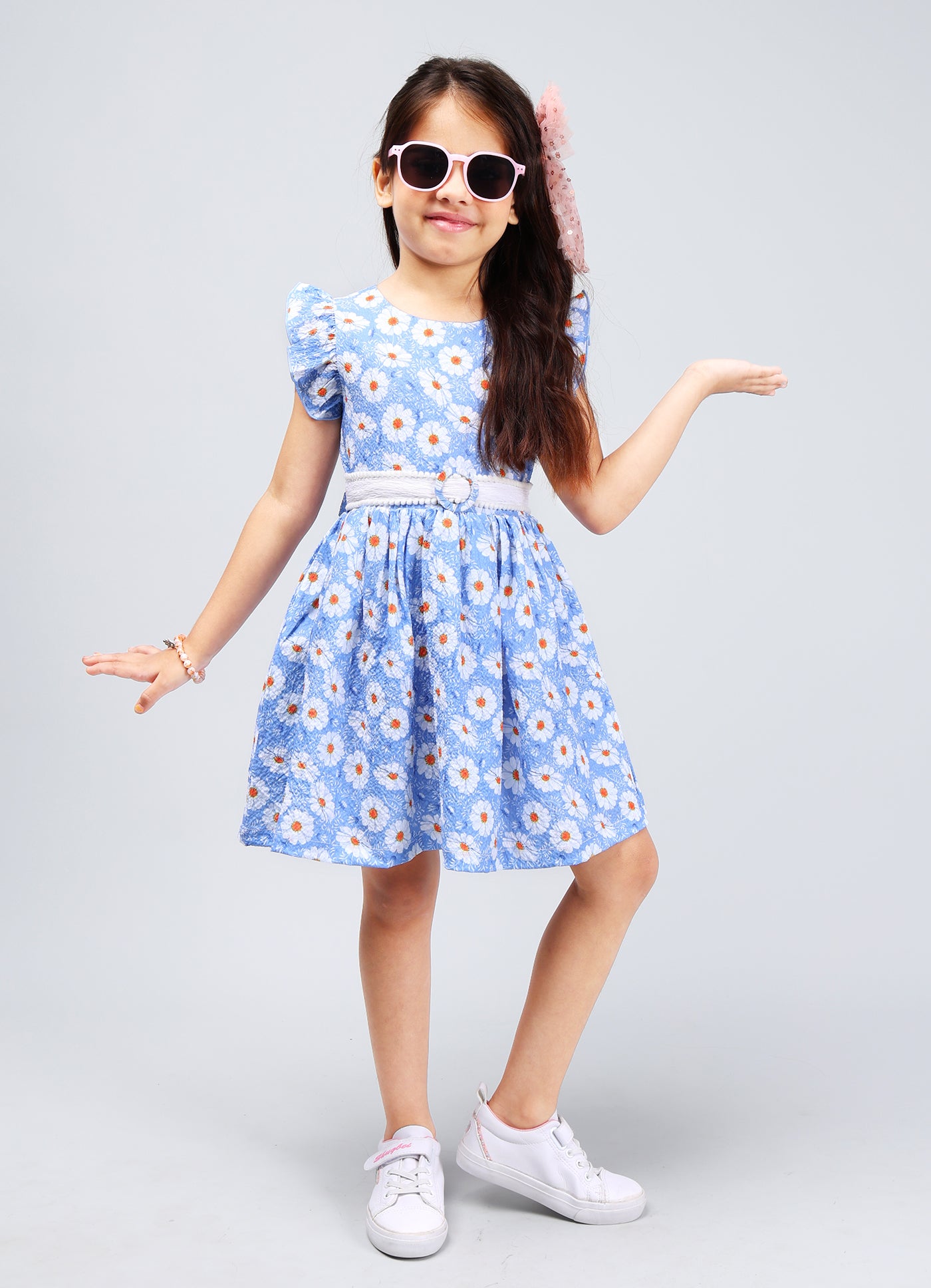 Elegant Frock with Belt