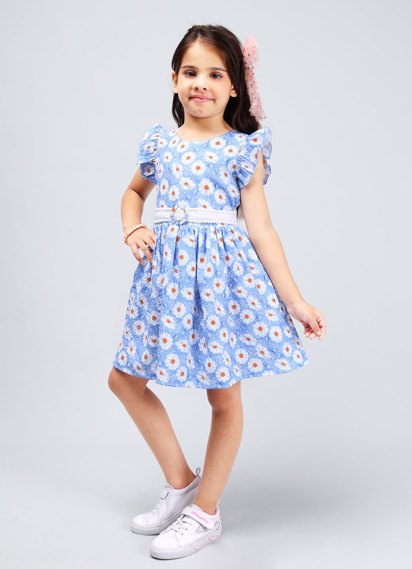 Elegant Frock with Belt