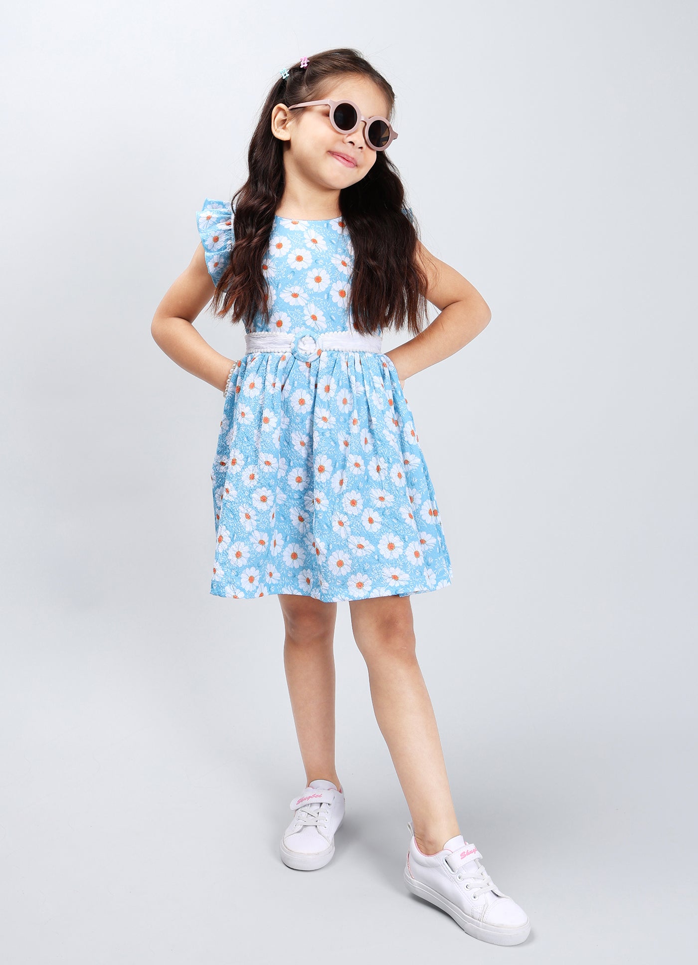 Elegant Frock with Belt