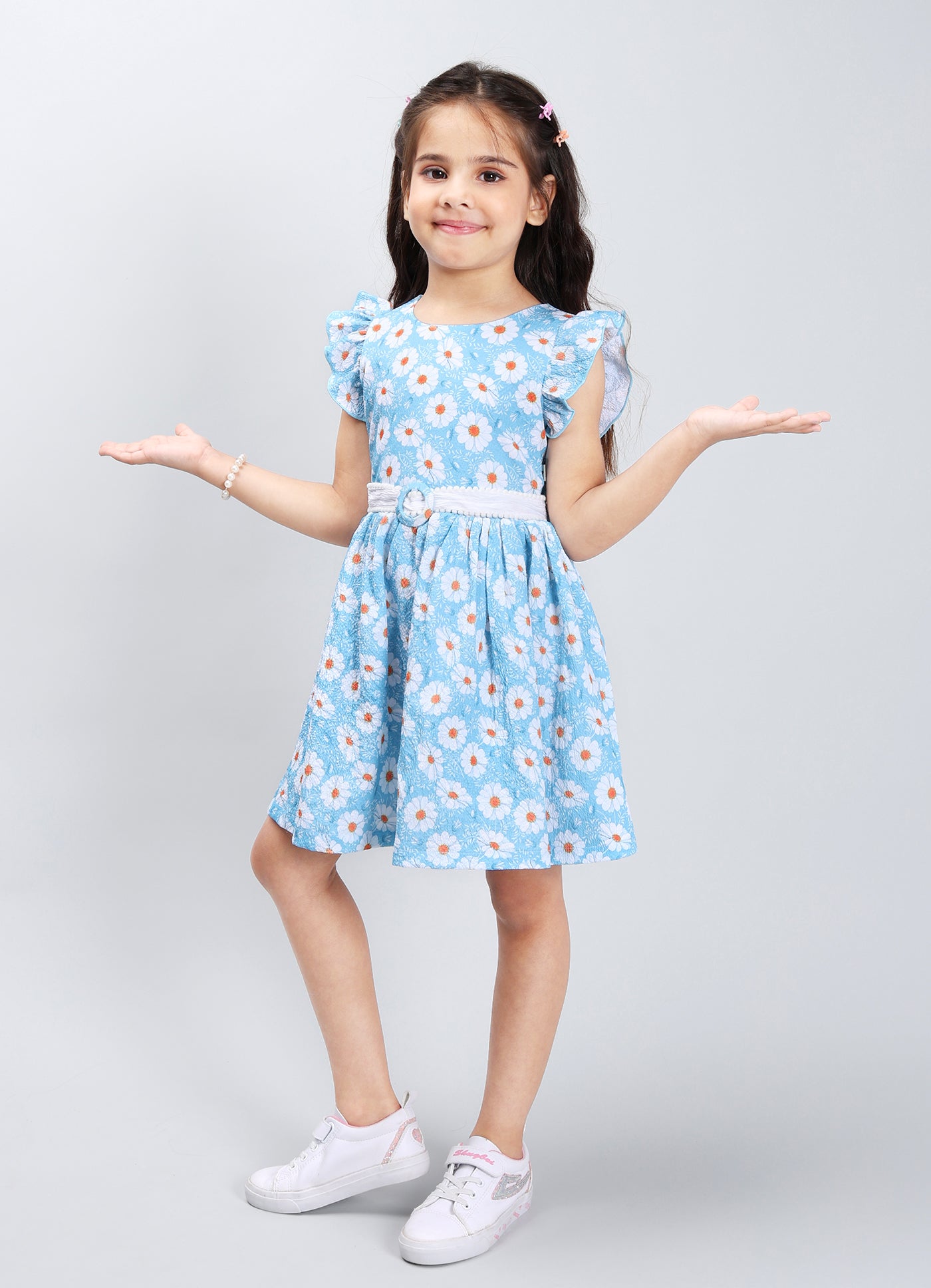 Elegant Frock with Belt