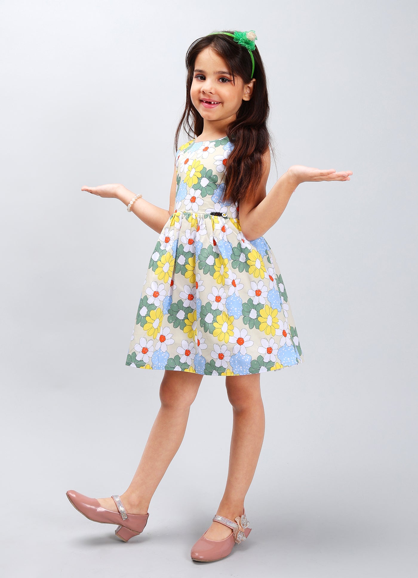 Durable Solid Color Frock