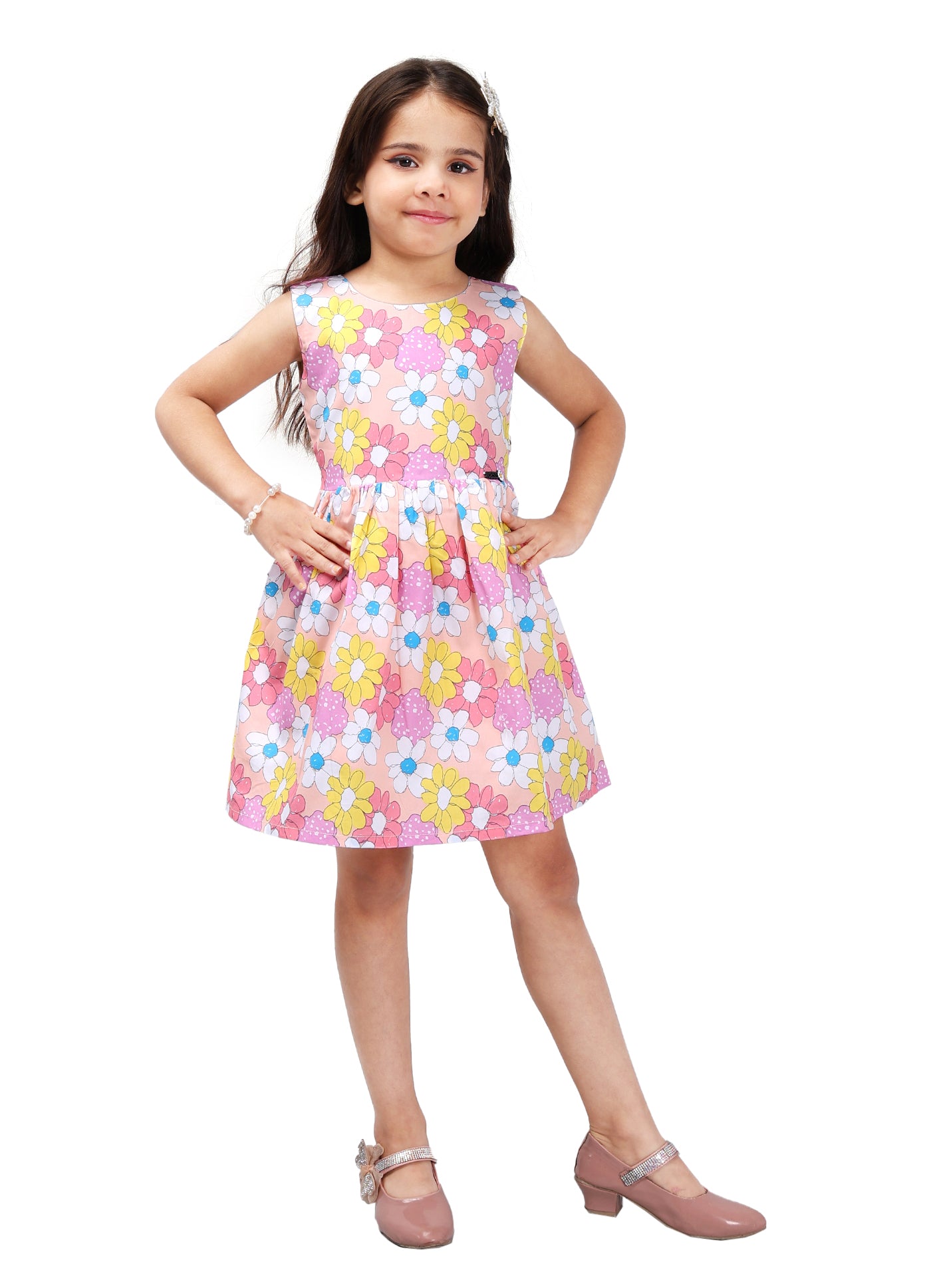 Durable Solid Color Frock
