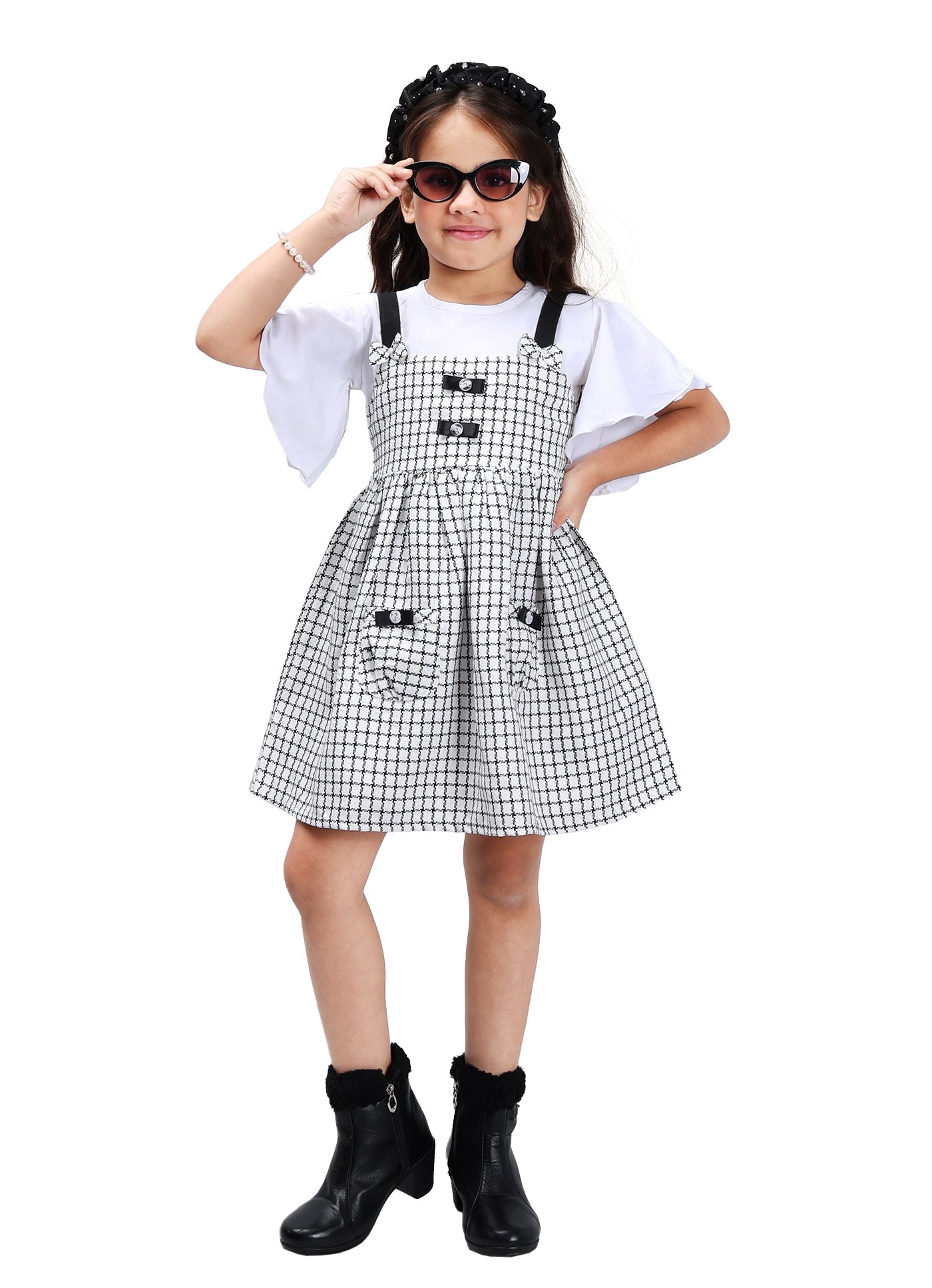 Playful Dungaree Frock