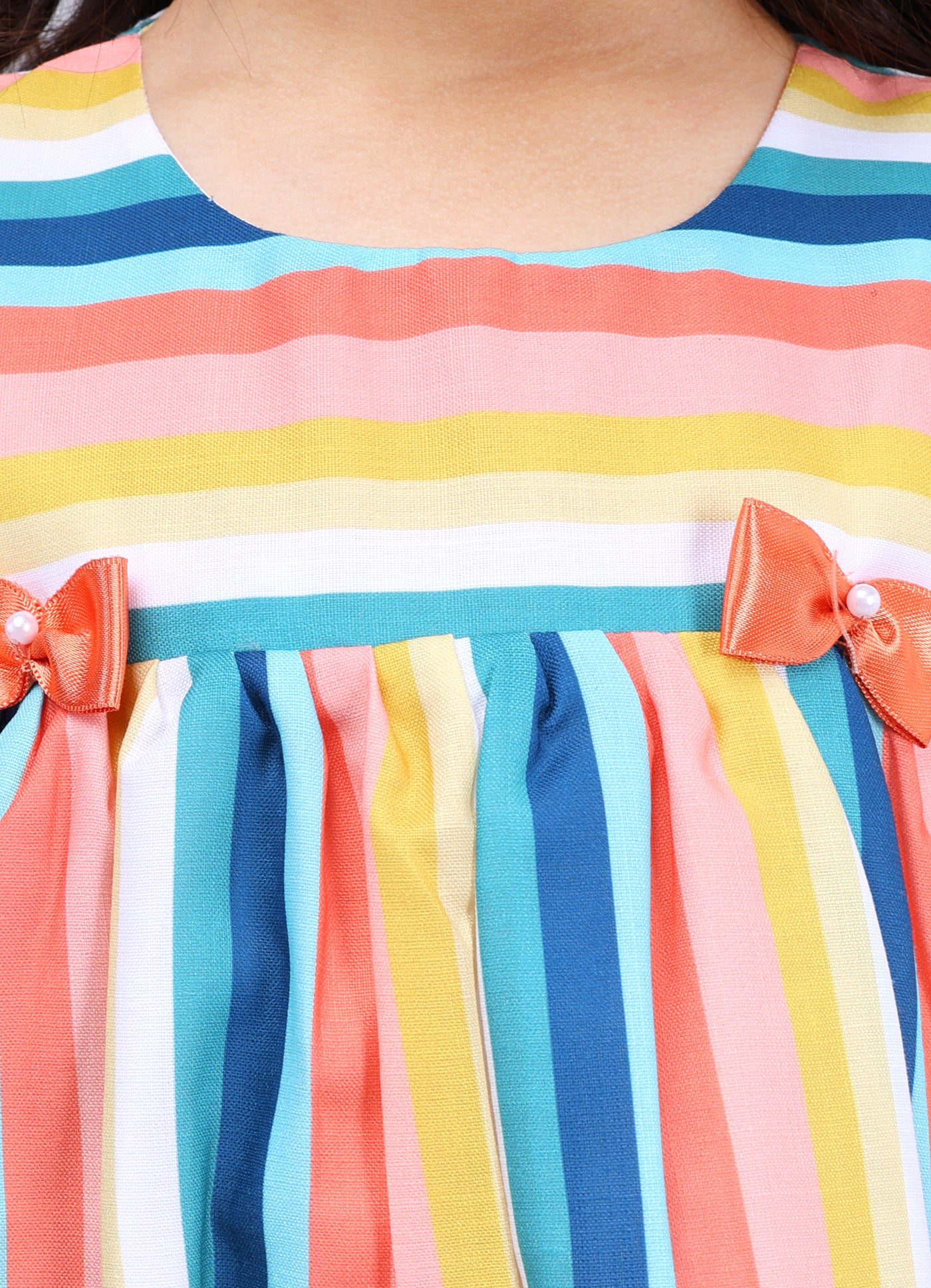 Vibrant Round Neck Frock