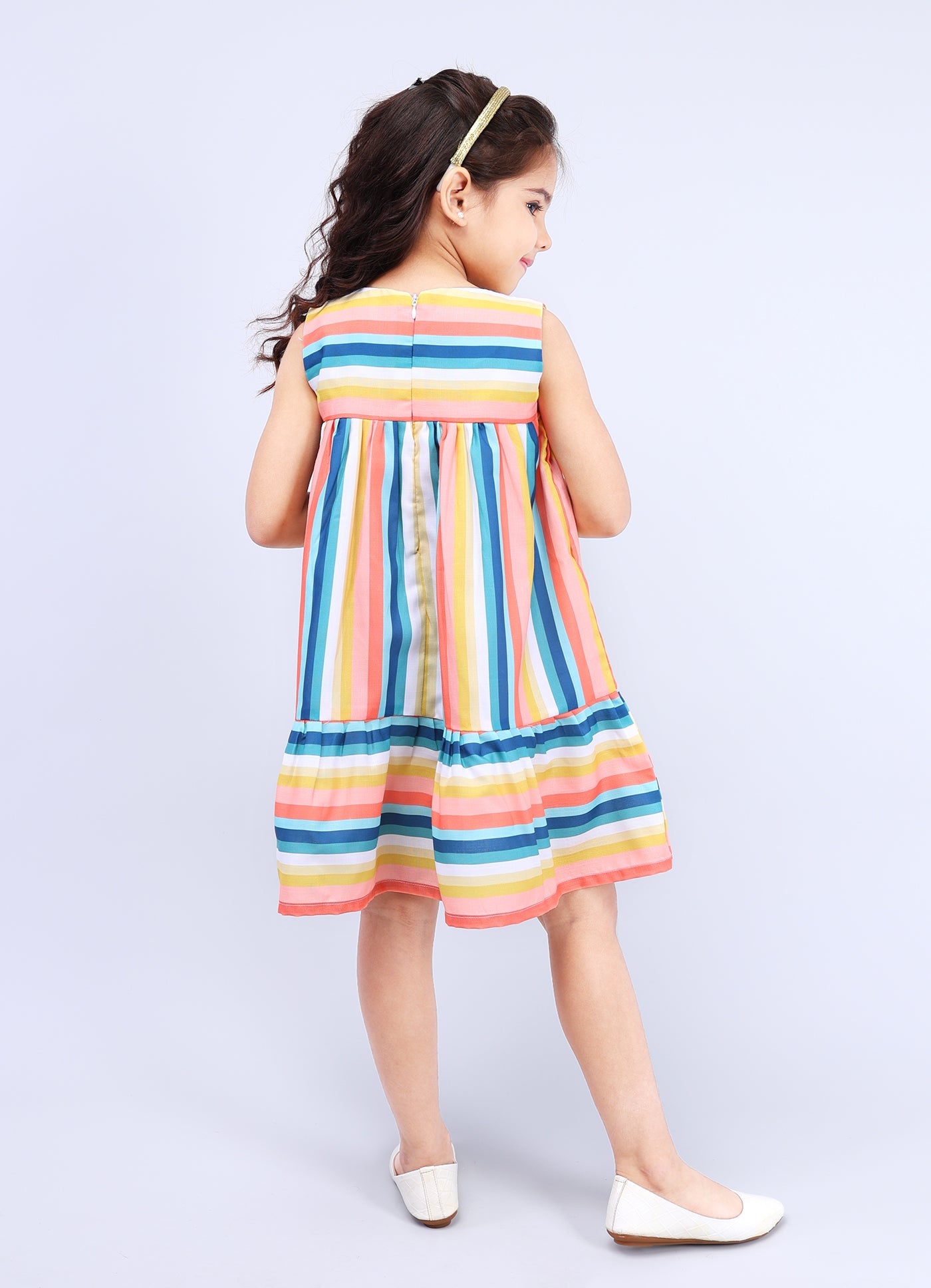 Vibrant Round Neck Frock