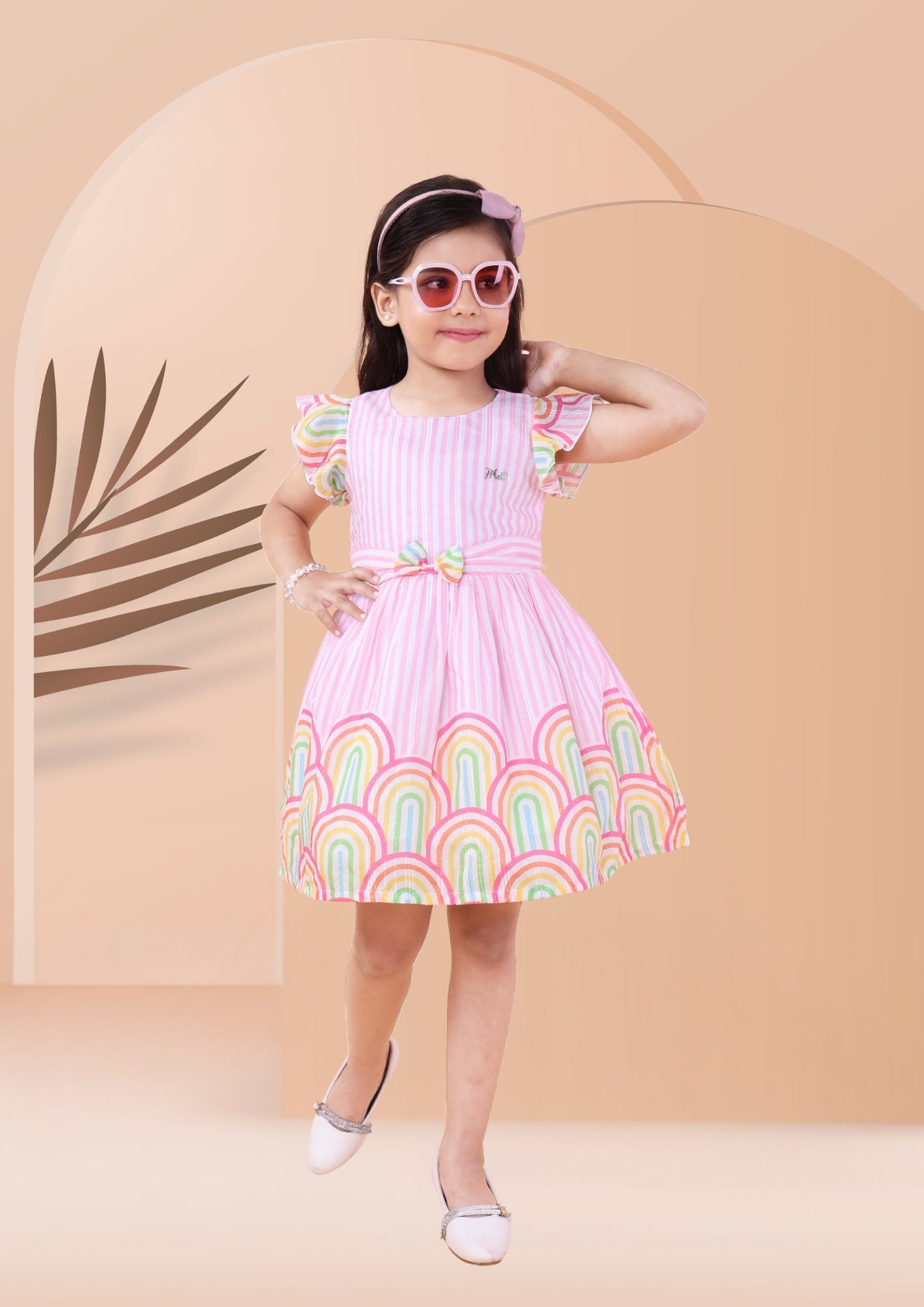 Bright Printed Colourful Dress