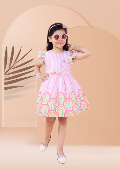 Bright Printed Colourful Dress