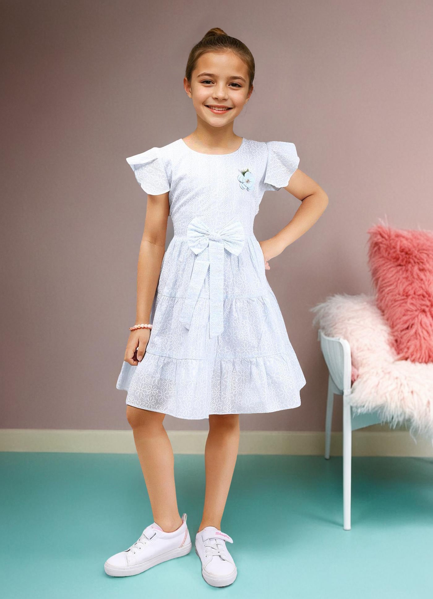 Lino Print Delight Frock