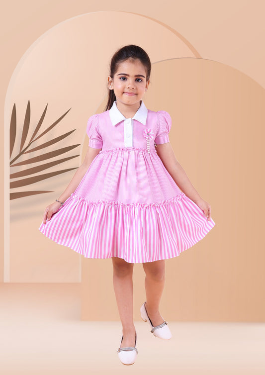 Shirt Striped Dress