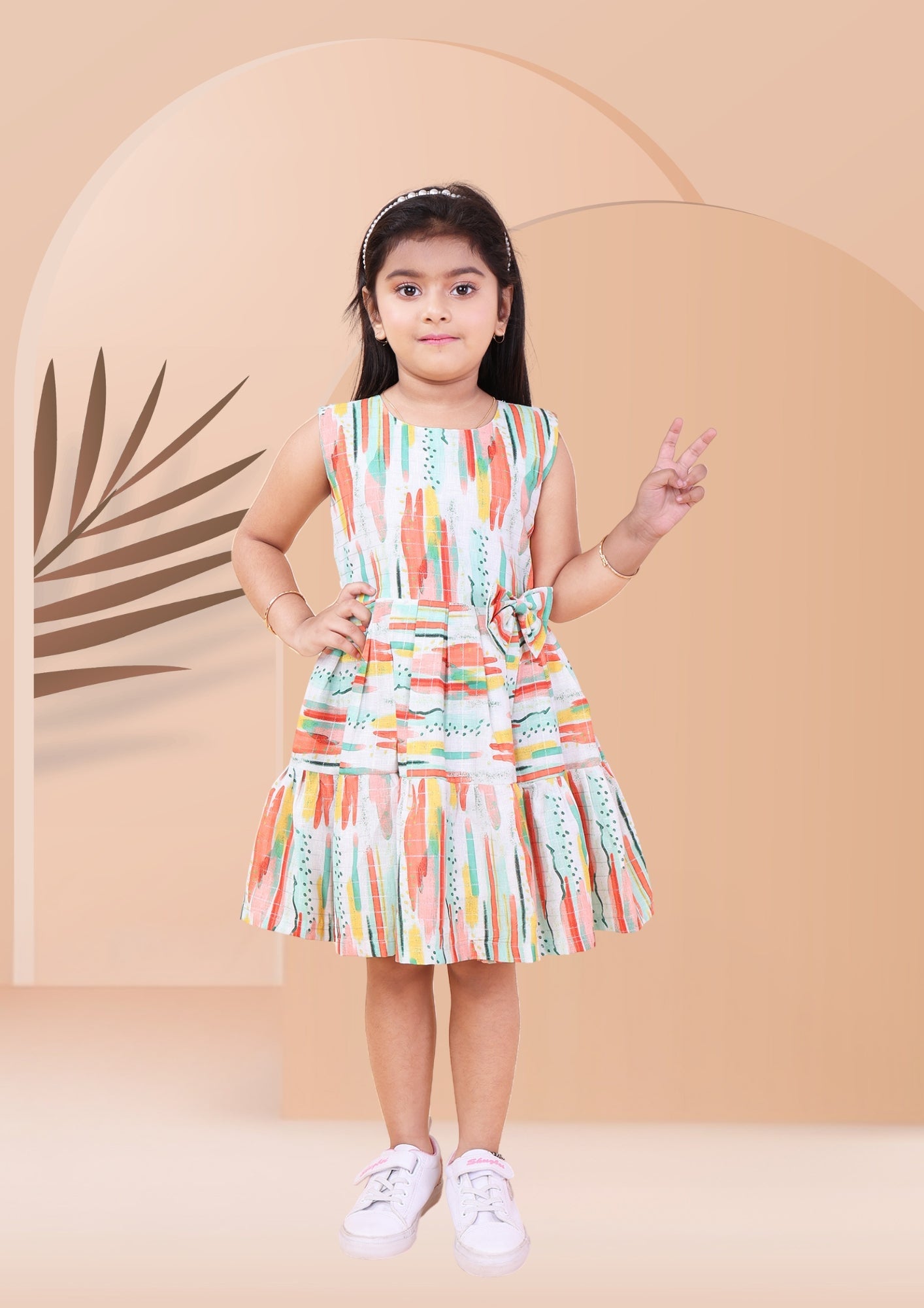 Abstract Print Dress