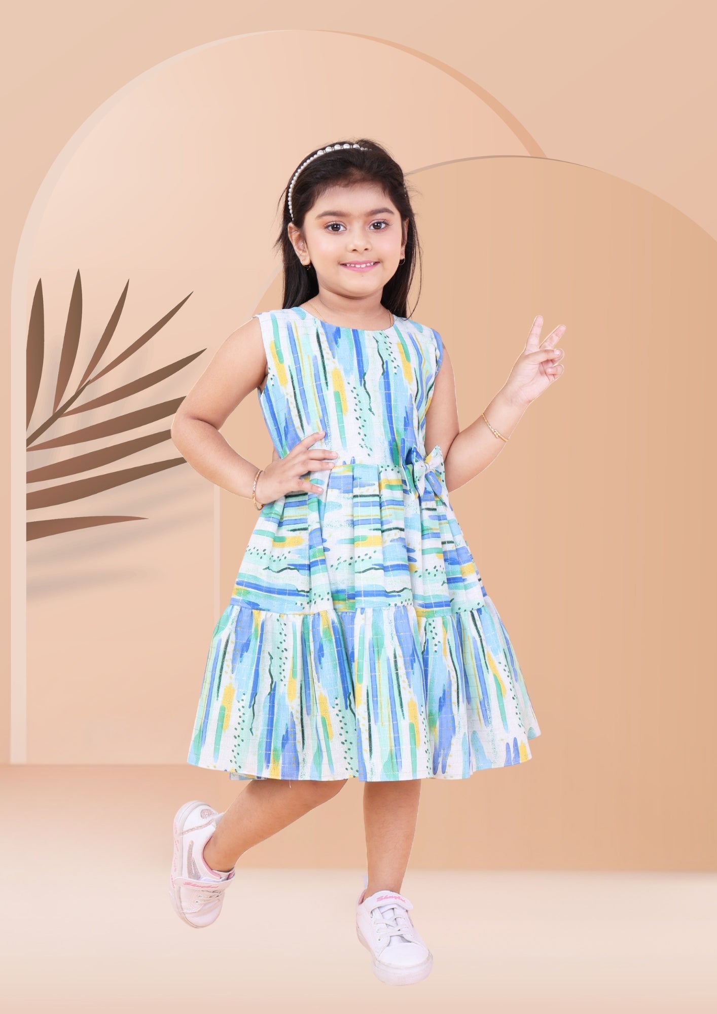 Abstract Print Dress