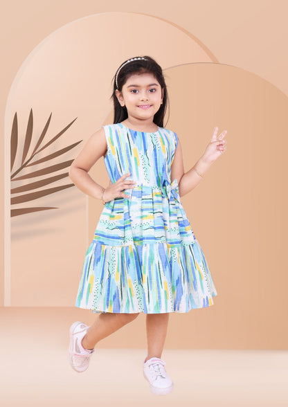 Abstract Print Dress