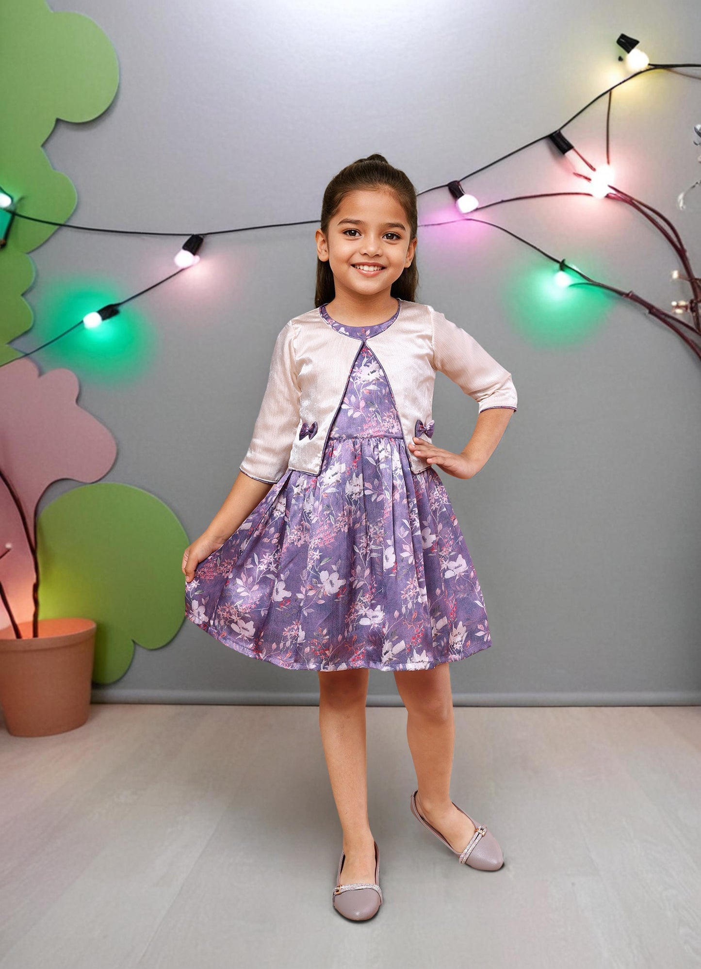 Satin Party Jacket Dress