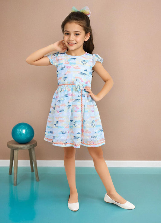 Colorful Print Dress