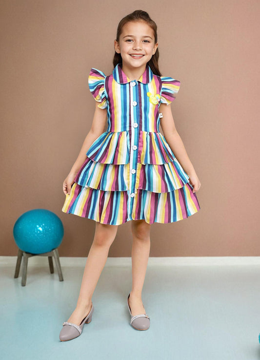 Stylish Collar Frock