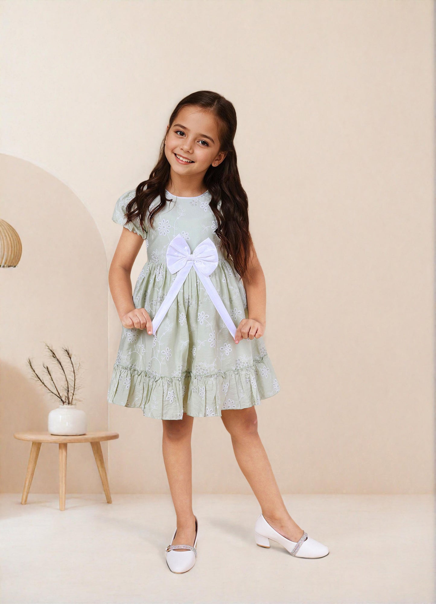 Pink Mermaid Cotton Girls Dress