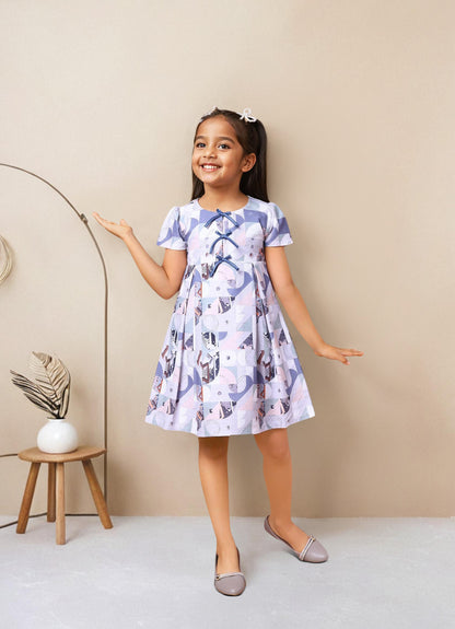 Abstract Printed Dress