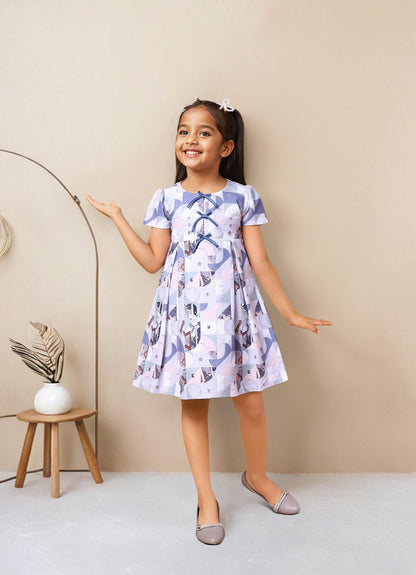 Abstract Printed Dress