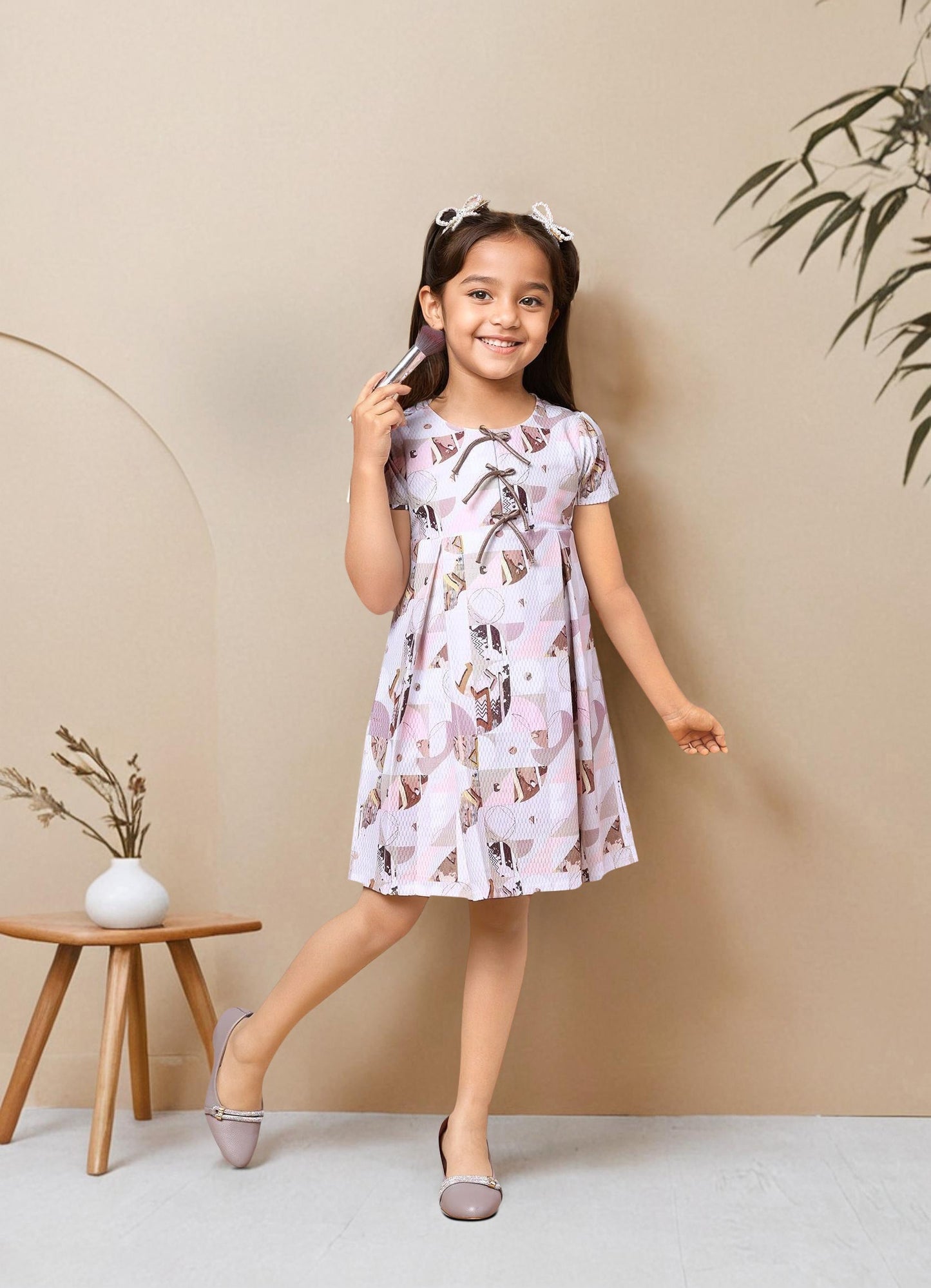 Abstract Printed Dress