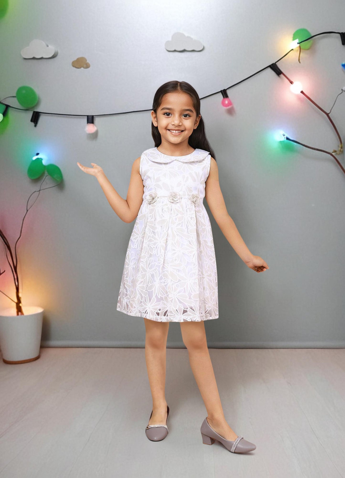 Floral Braso Party Dress