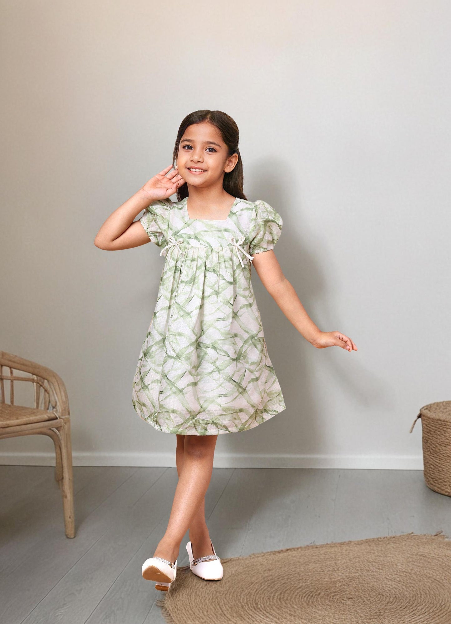 Shimmer Printed Dress