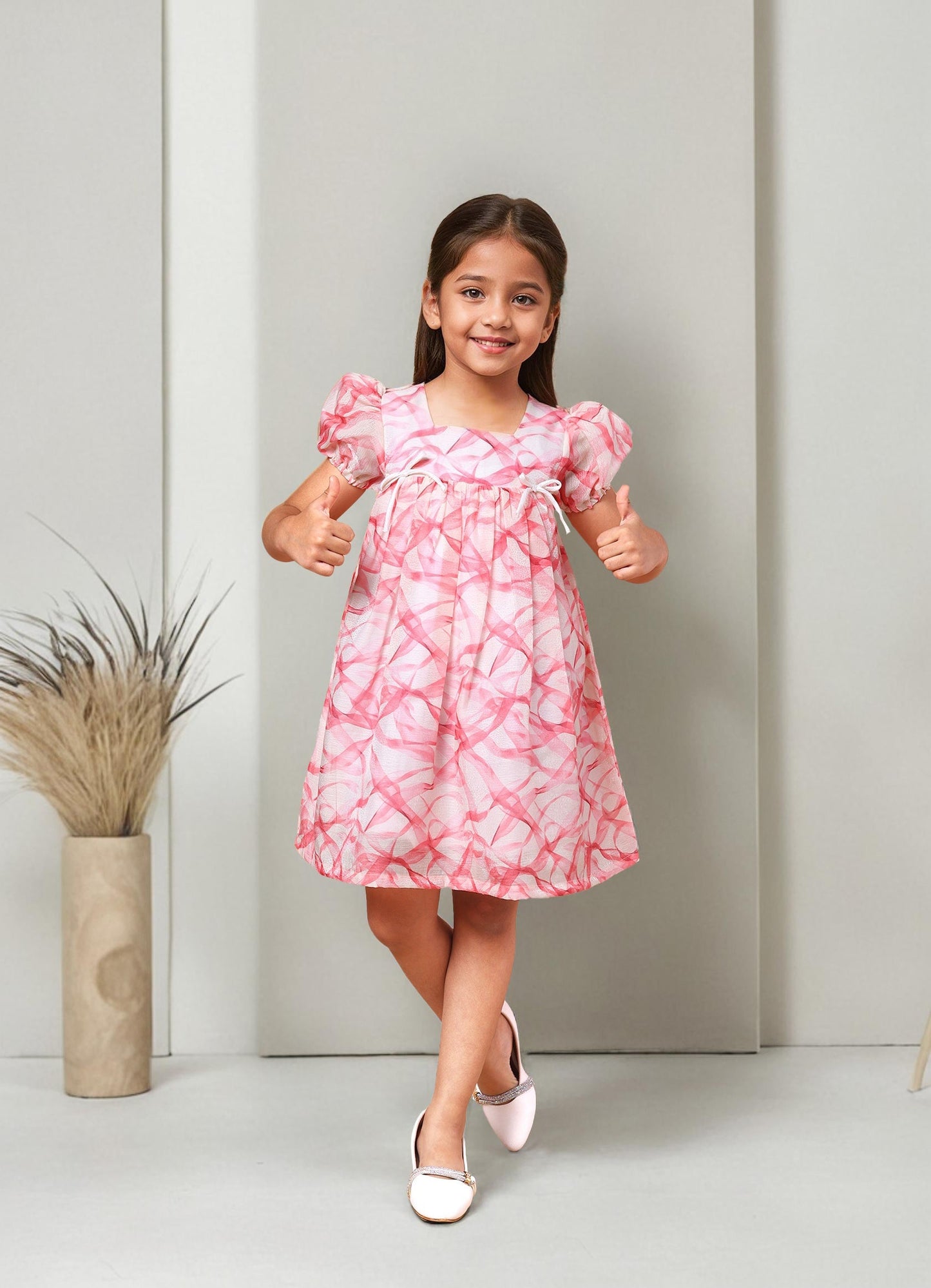 Shimmer Printed Dress