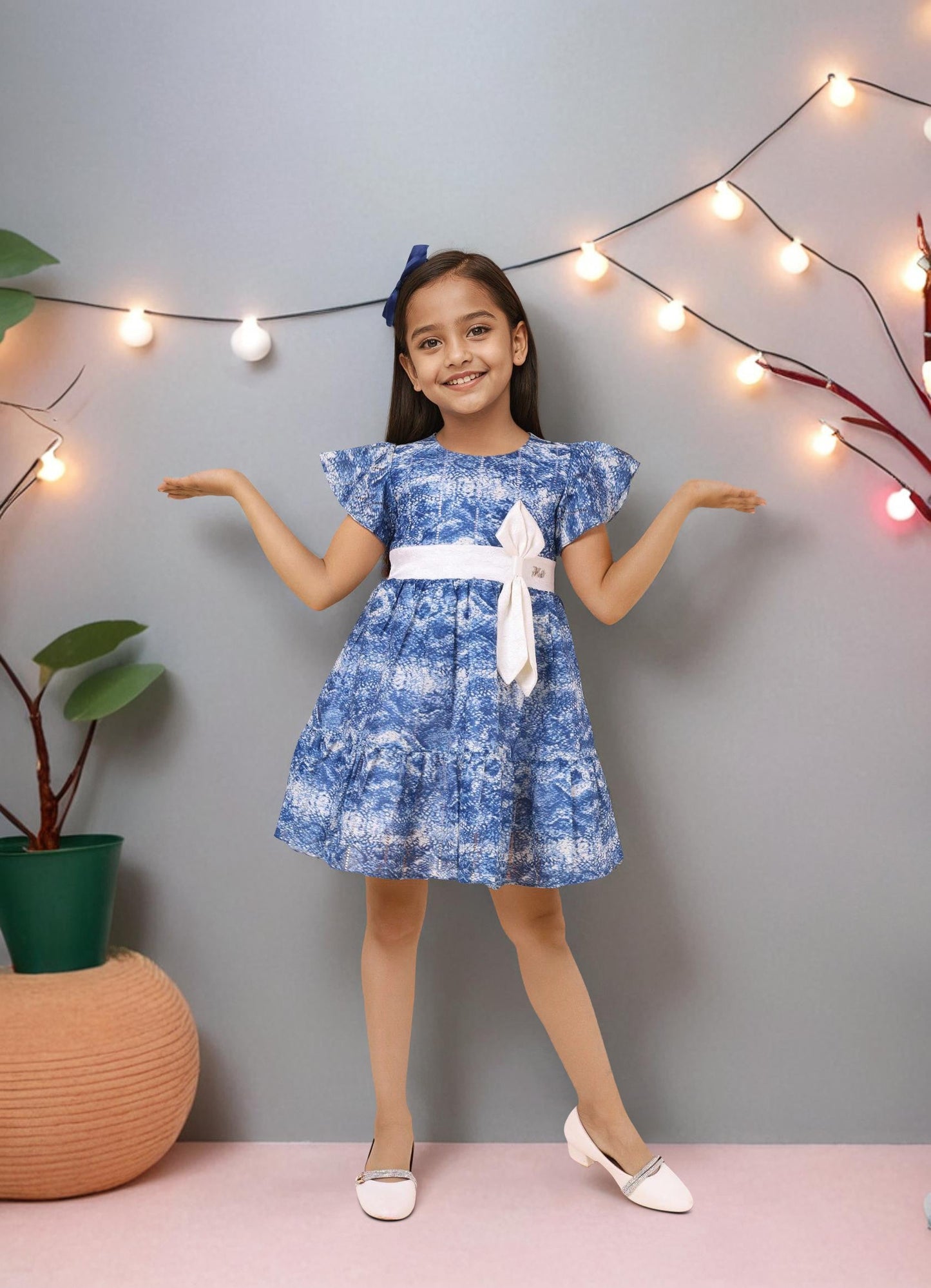 Party Wear Dress with Bow