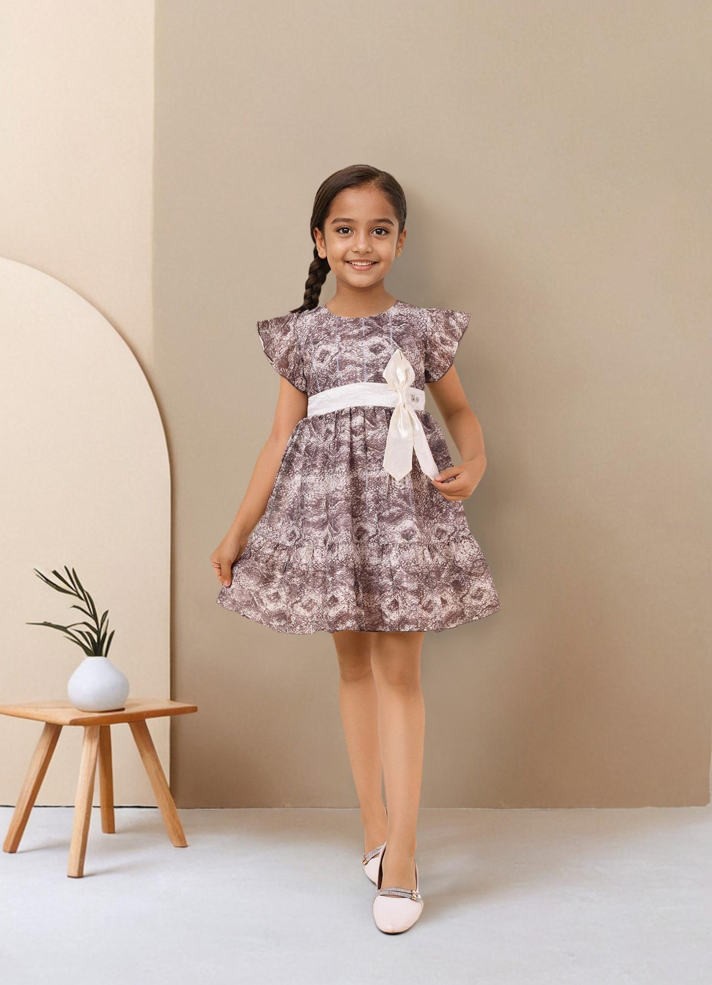 Party Wear Dress with Bow