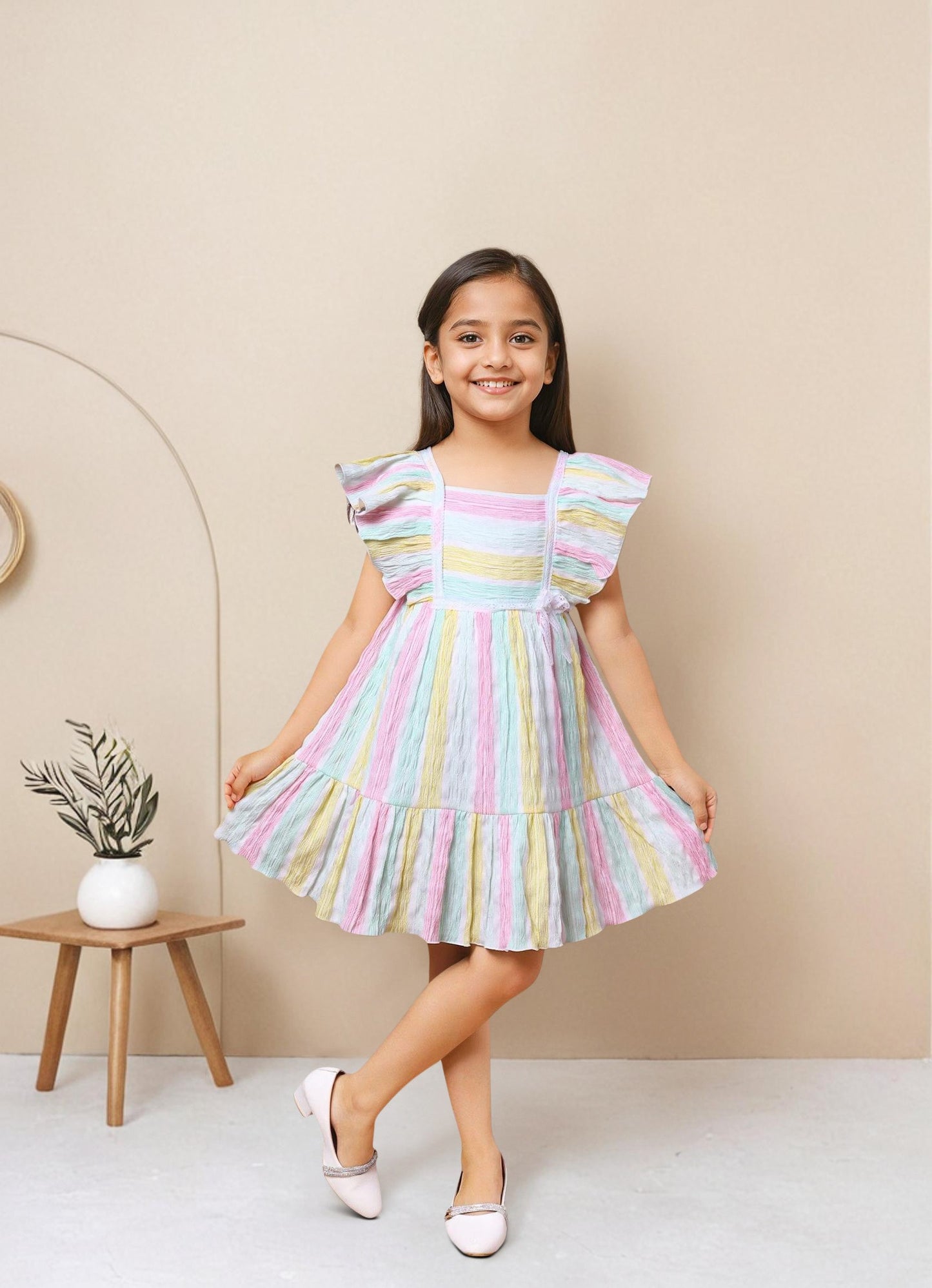 Bright Striped Dress