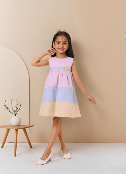 Multicolour Linen Dress