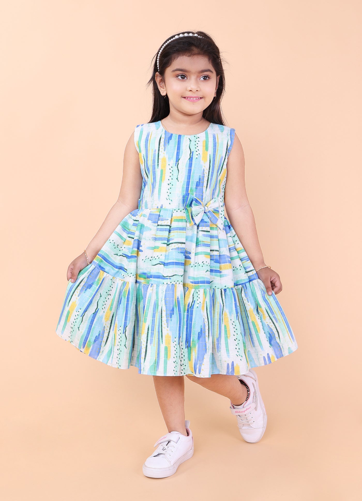 Abstract Print Dress