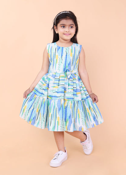 Abstract Print Dress